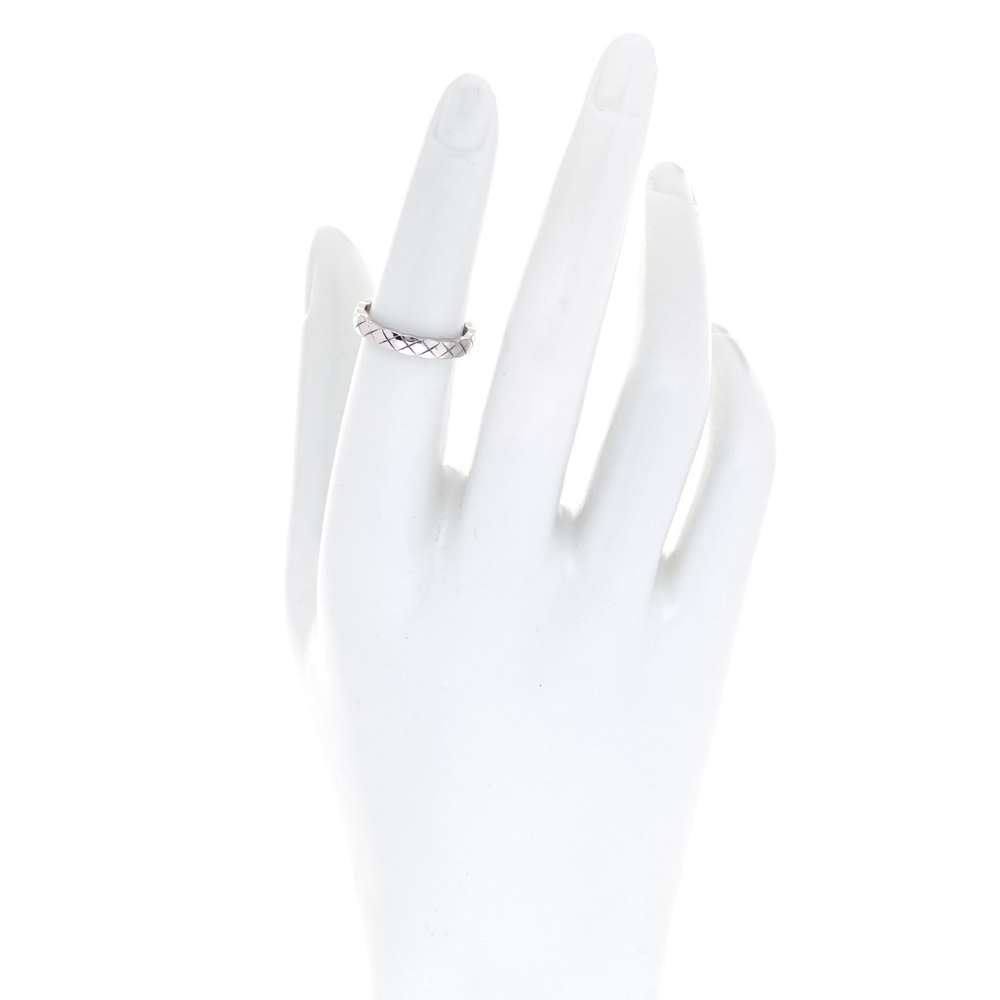 18K White Gold Mini Coco Crush Ring 51 5.75