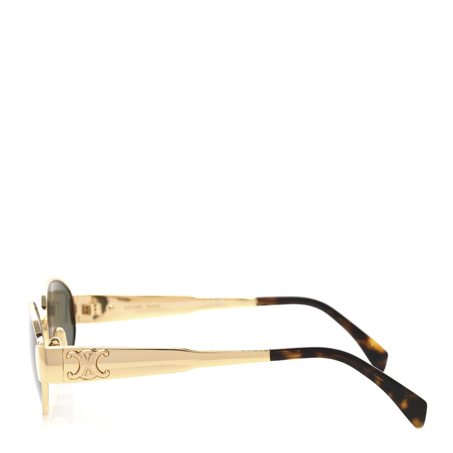 Metal Triomphe 01 Sunglasses CL40235U Gold Green