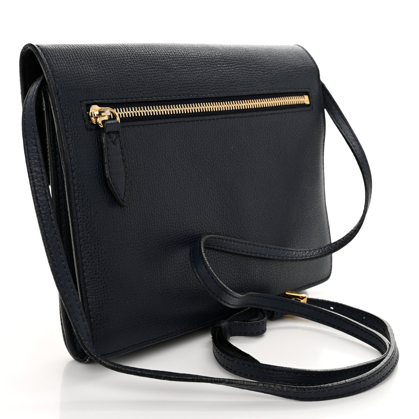 Derby Calfskin House Check Baby Macken Crossbody Bag Navy