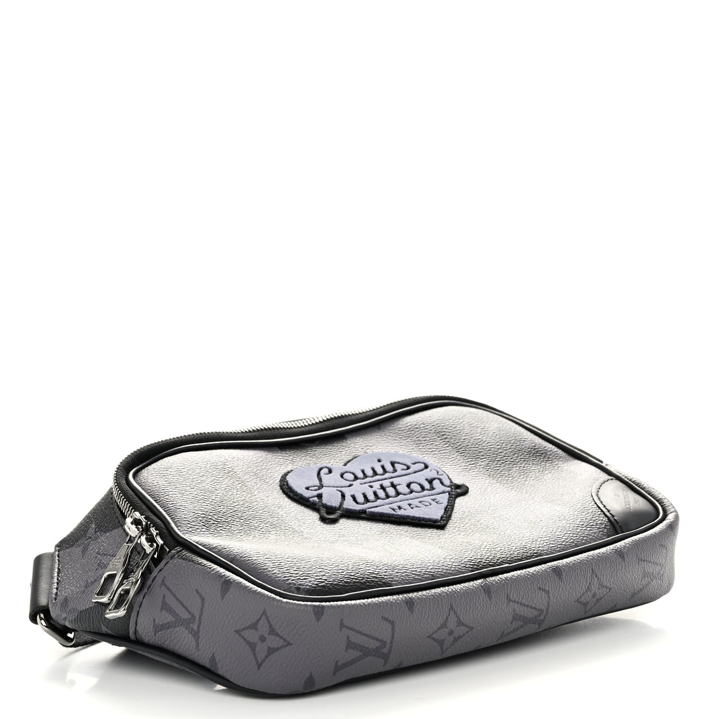 X NIGO Monogram Eclipse Stripes LV Heart Modular Sling Bag