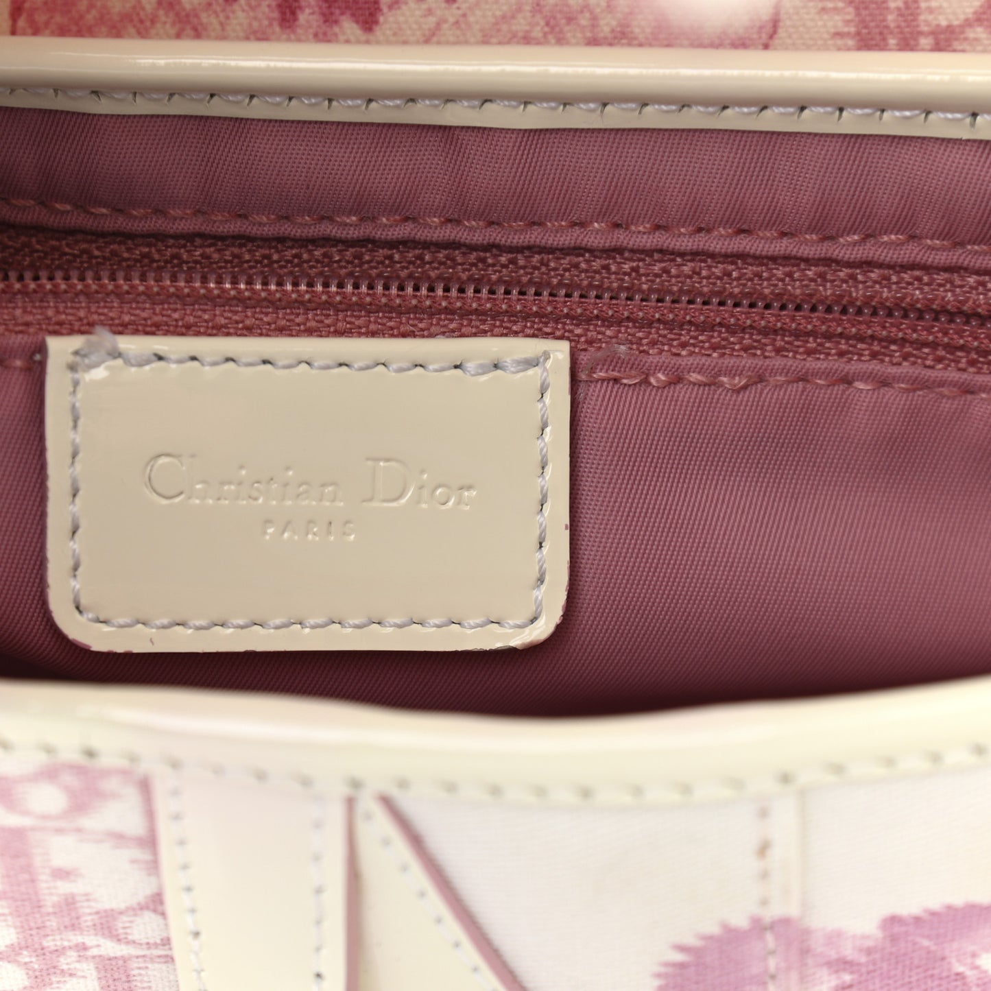 Monogram Floral Saddle Bag Pink