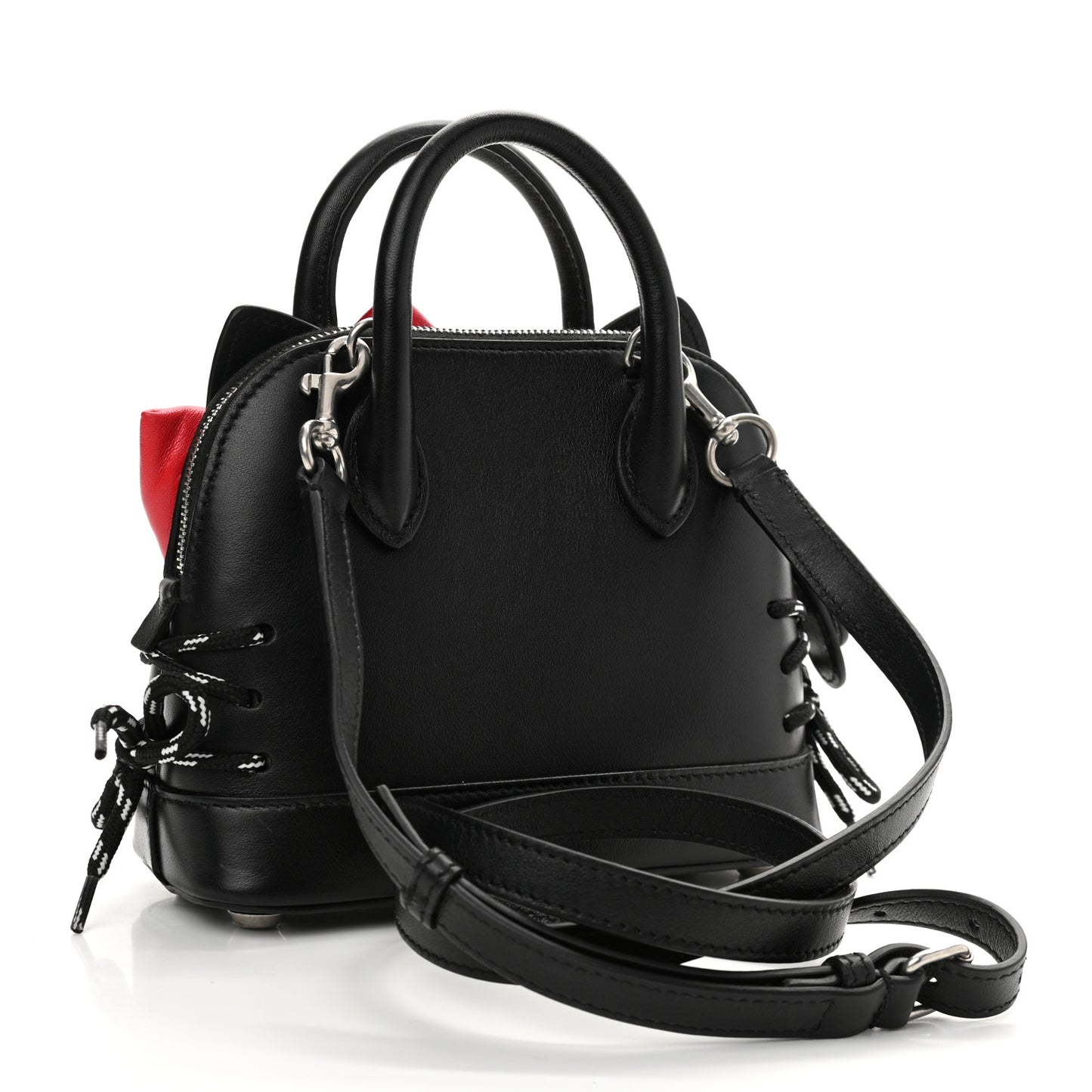 Calfskin Hello Kitty XXS Ville Top Handle Bag Black
