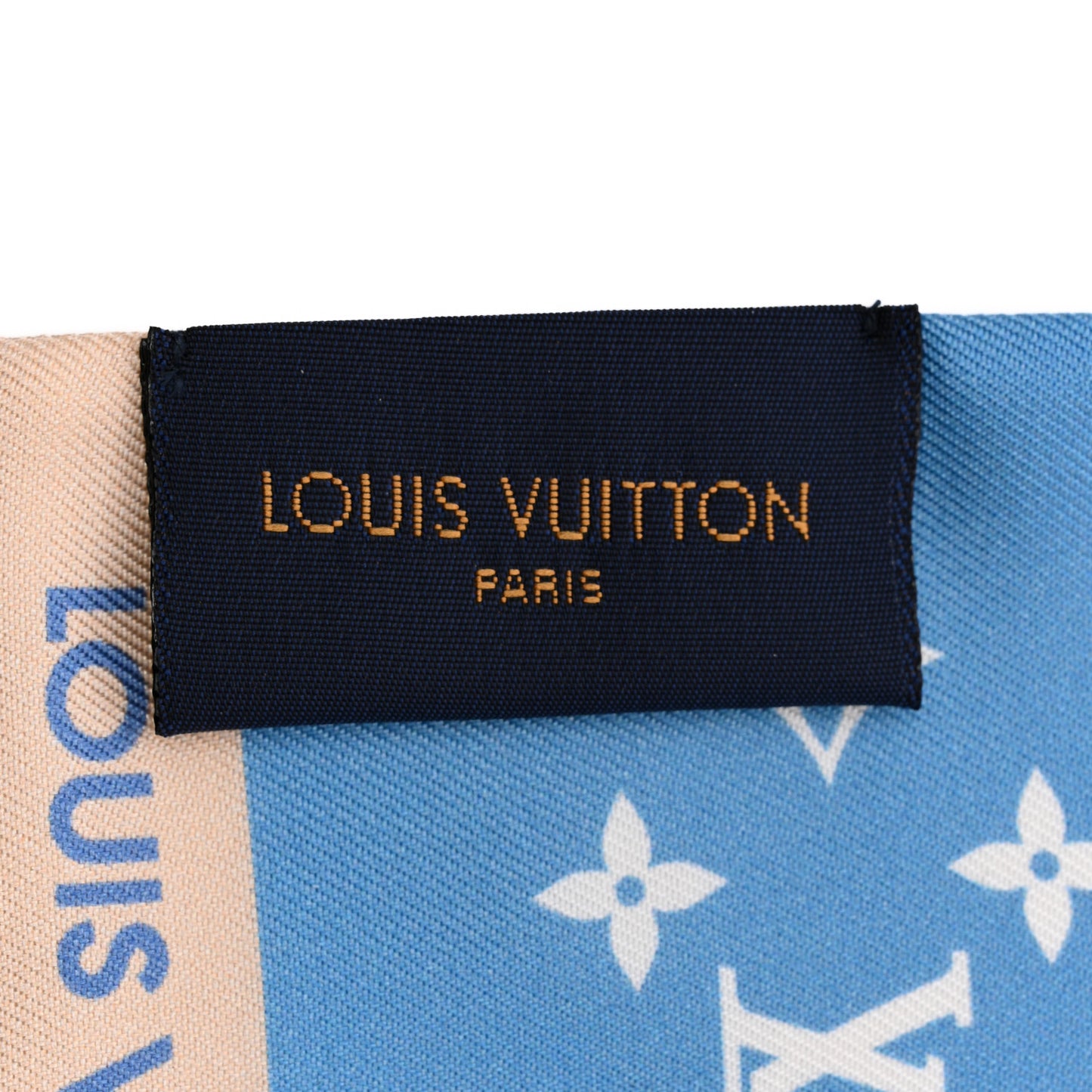 Silk Monogram Gradient By The Pool Bandeau Blue