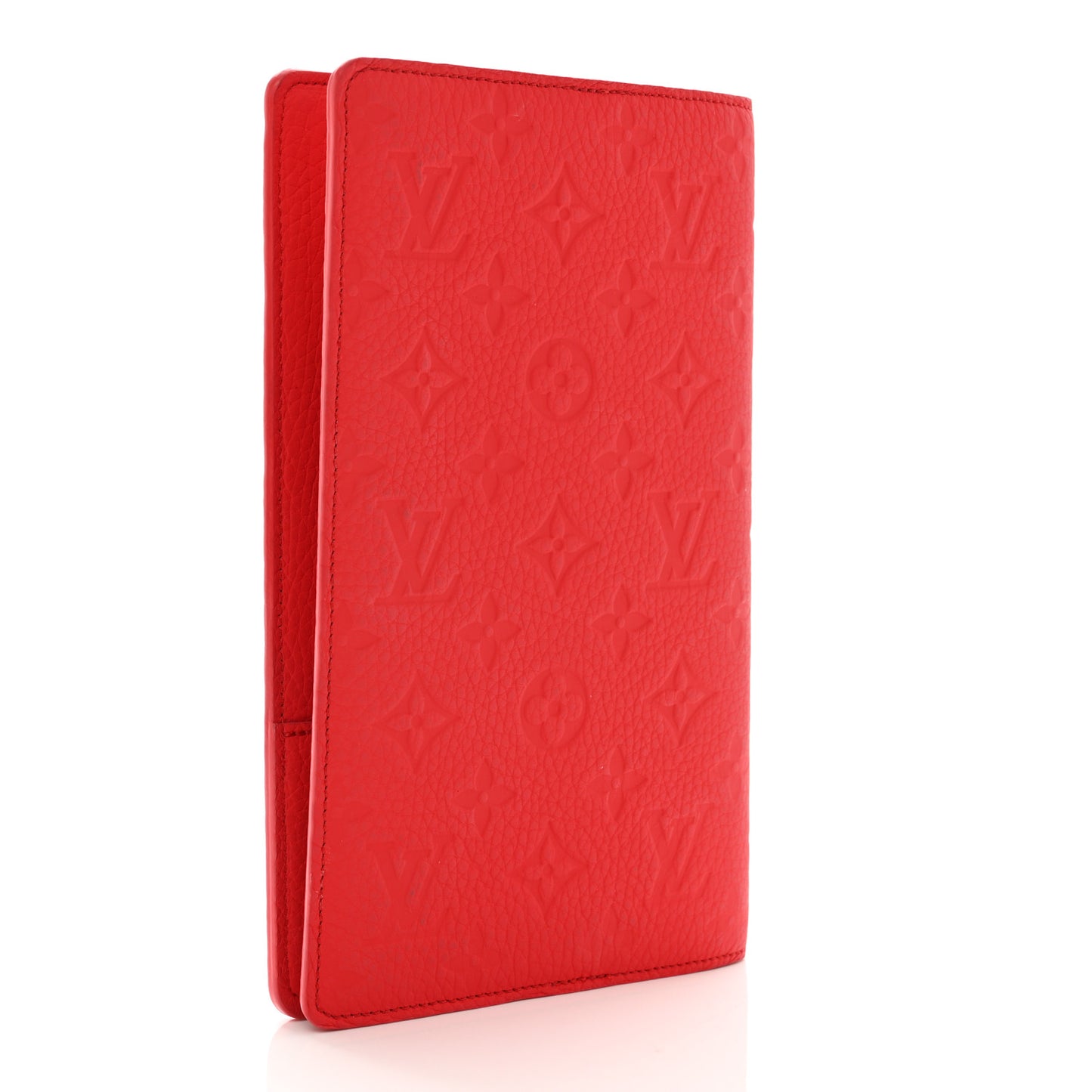 Taurillon Monogram Emily Notebook Cover MM Red