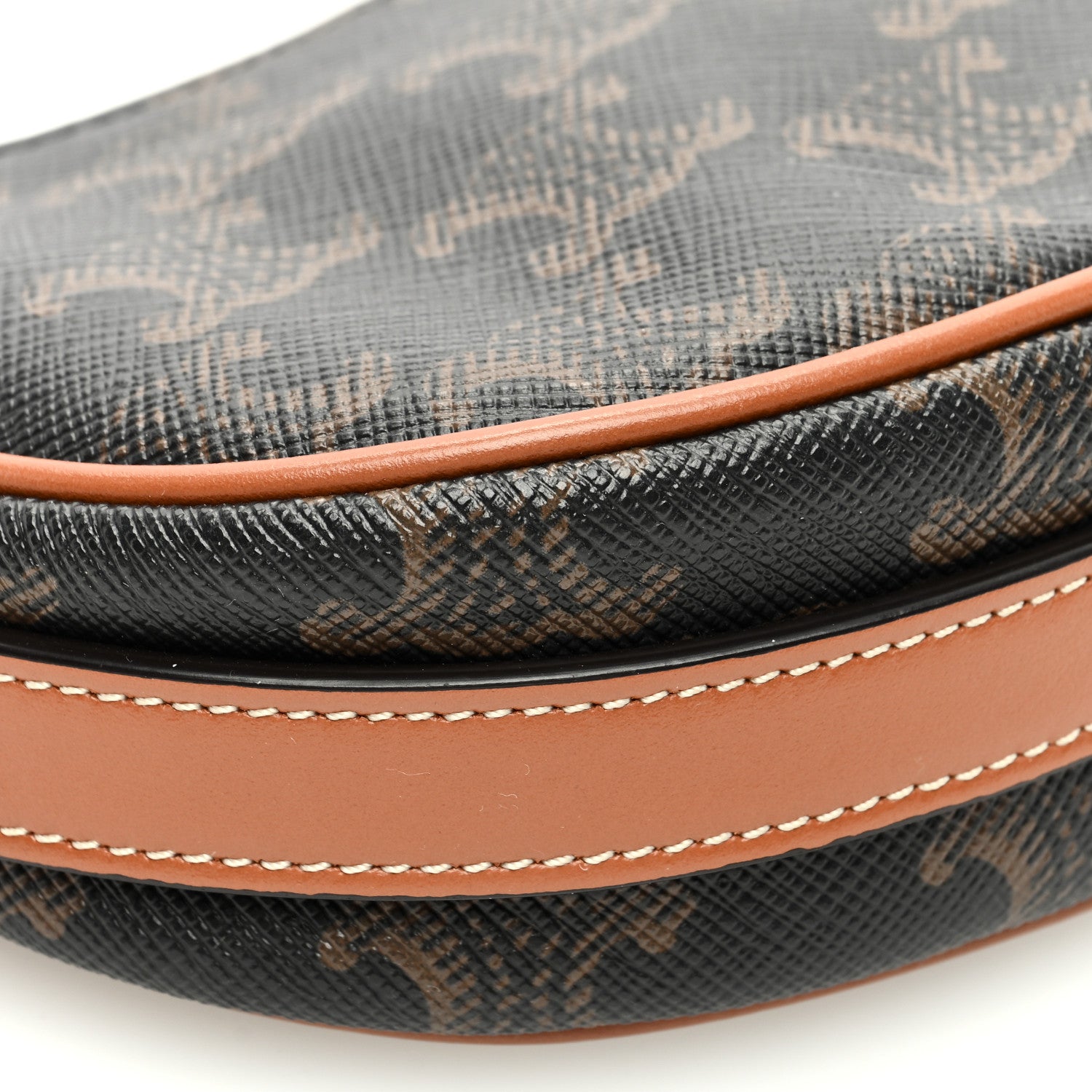 Celine Canvas Calfskin Mini Ava Triomphe Shoulder Bag Tan 9 of 10