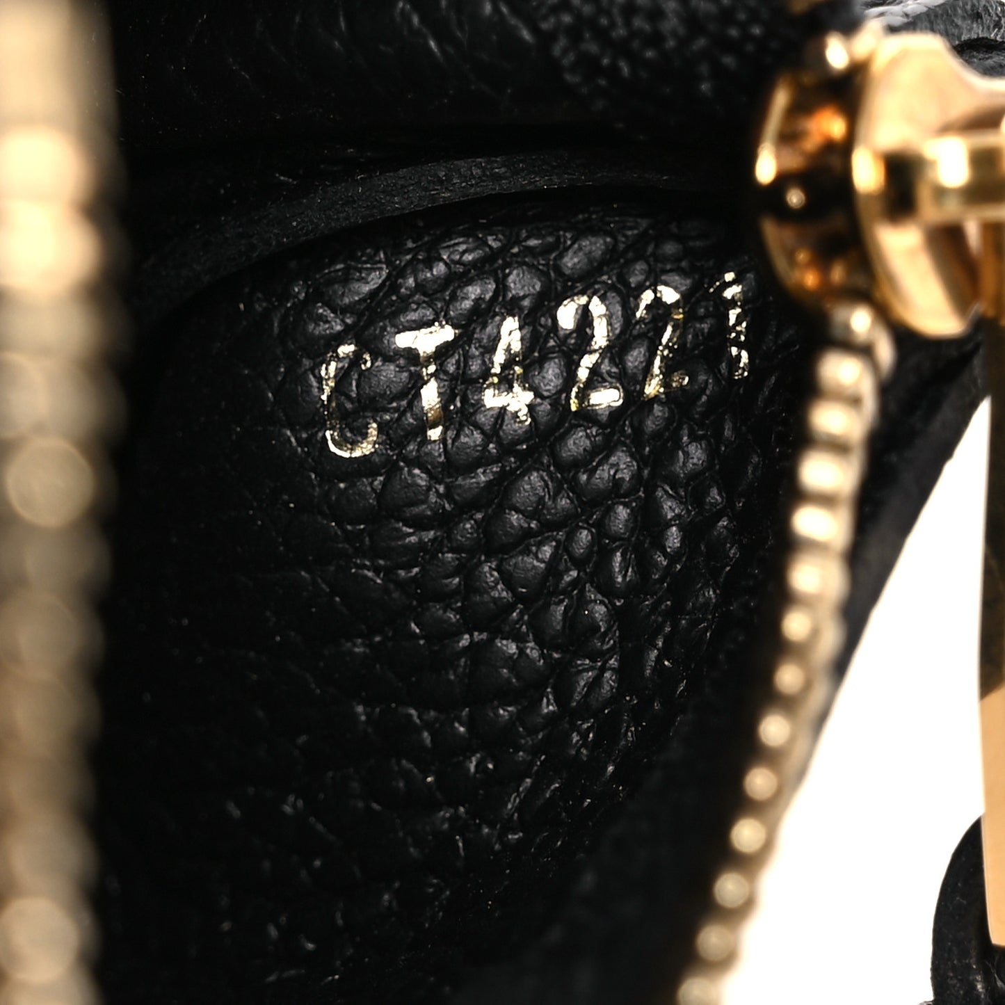 Empreinte Monogram Giant Key Pouch Black Beige