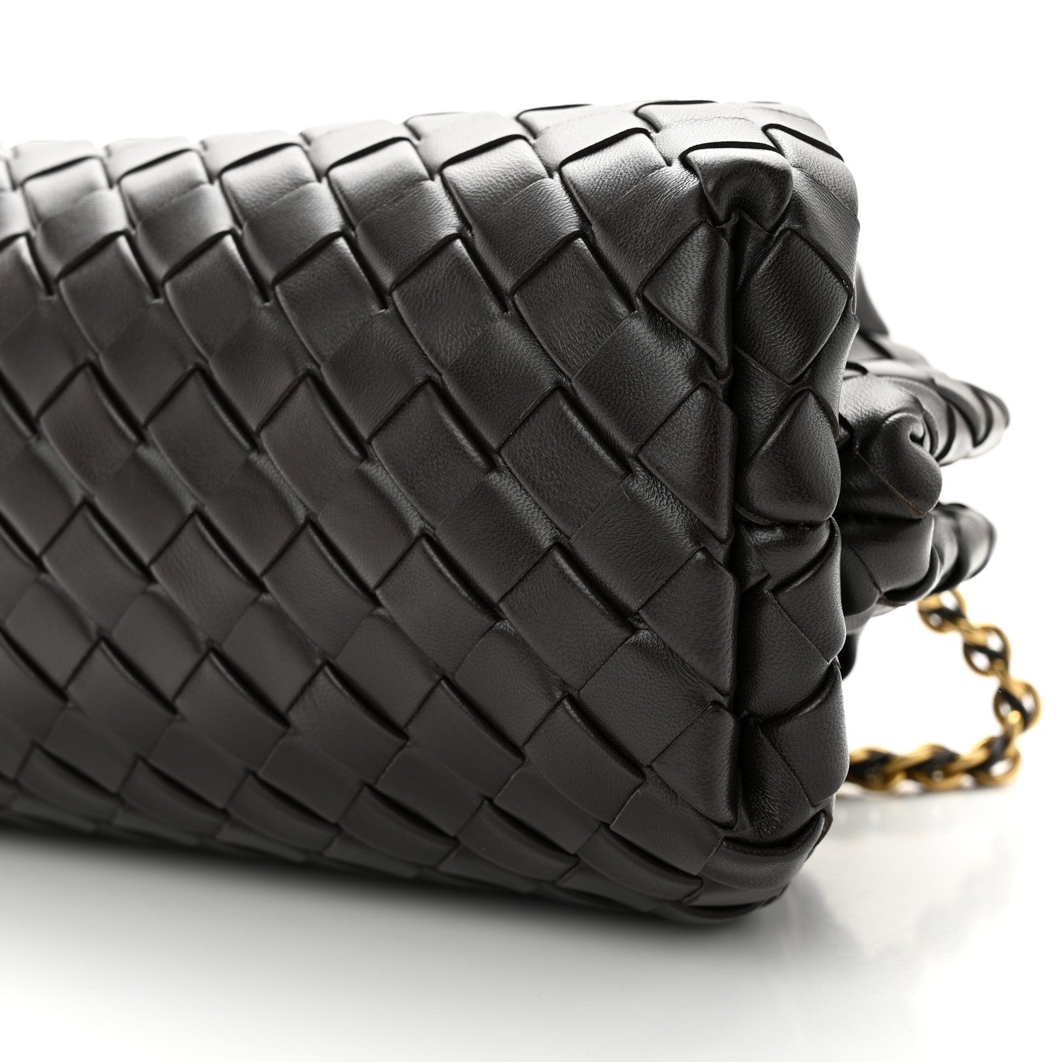 Bottega Veneta Nappa Intrecciato Teen The Lauren 1980 Clutch With Chain Fondant 10 of 11