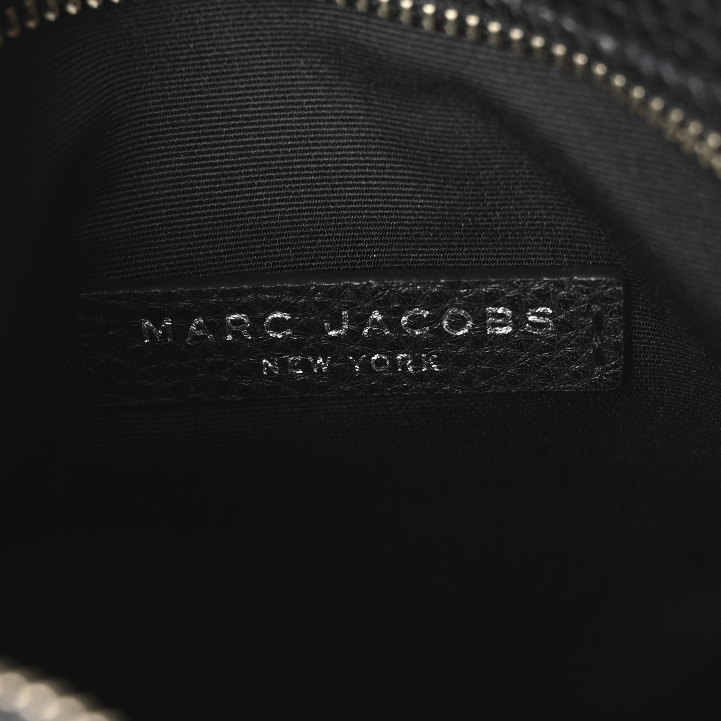Calfskin Signet Stitched Crossbody Bag Black