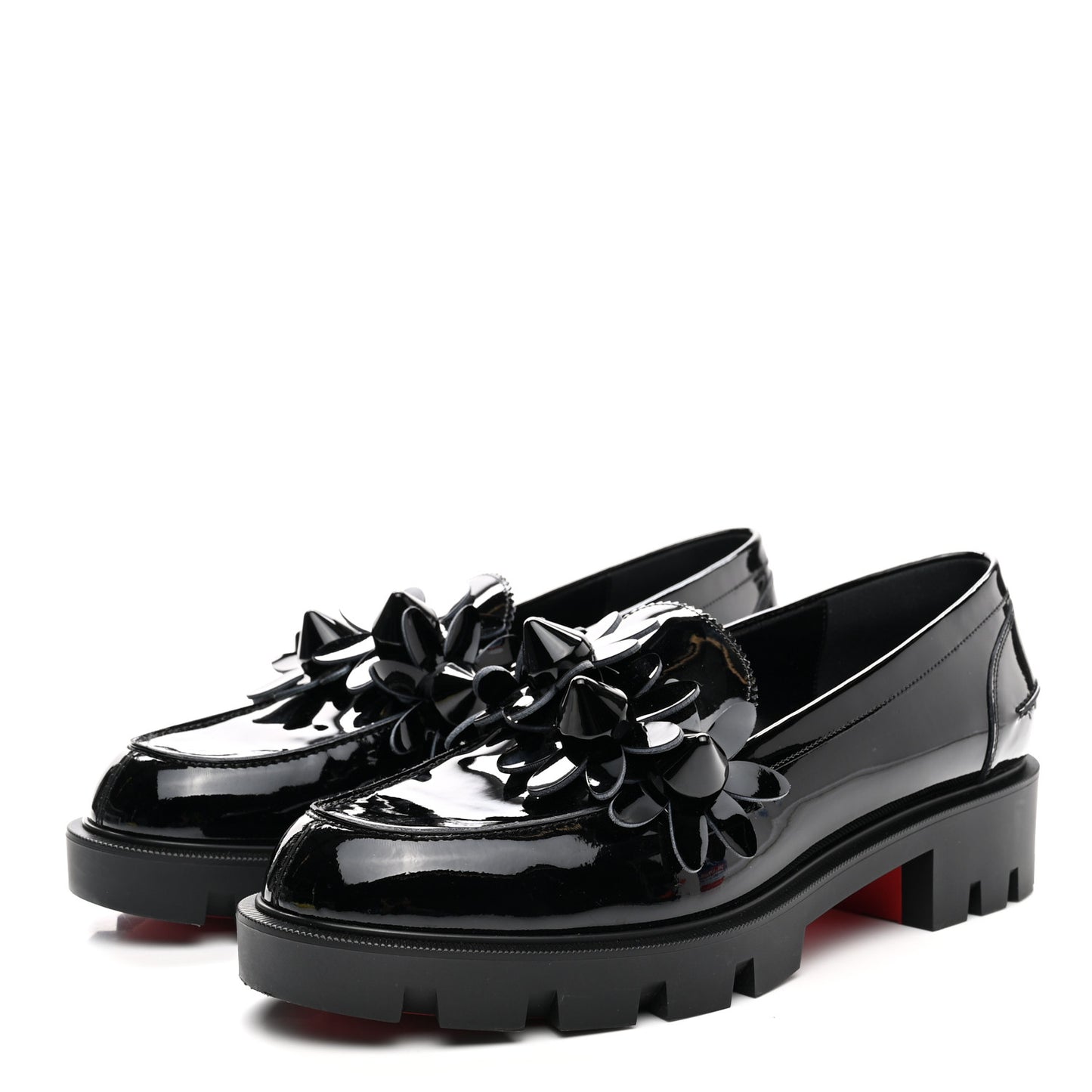 Patent Daisy Loafers 40.5 Black