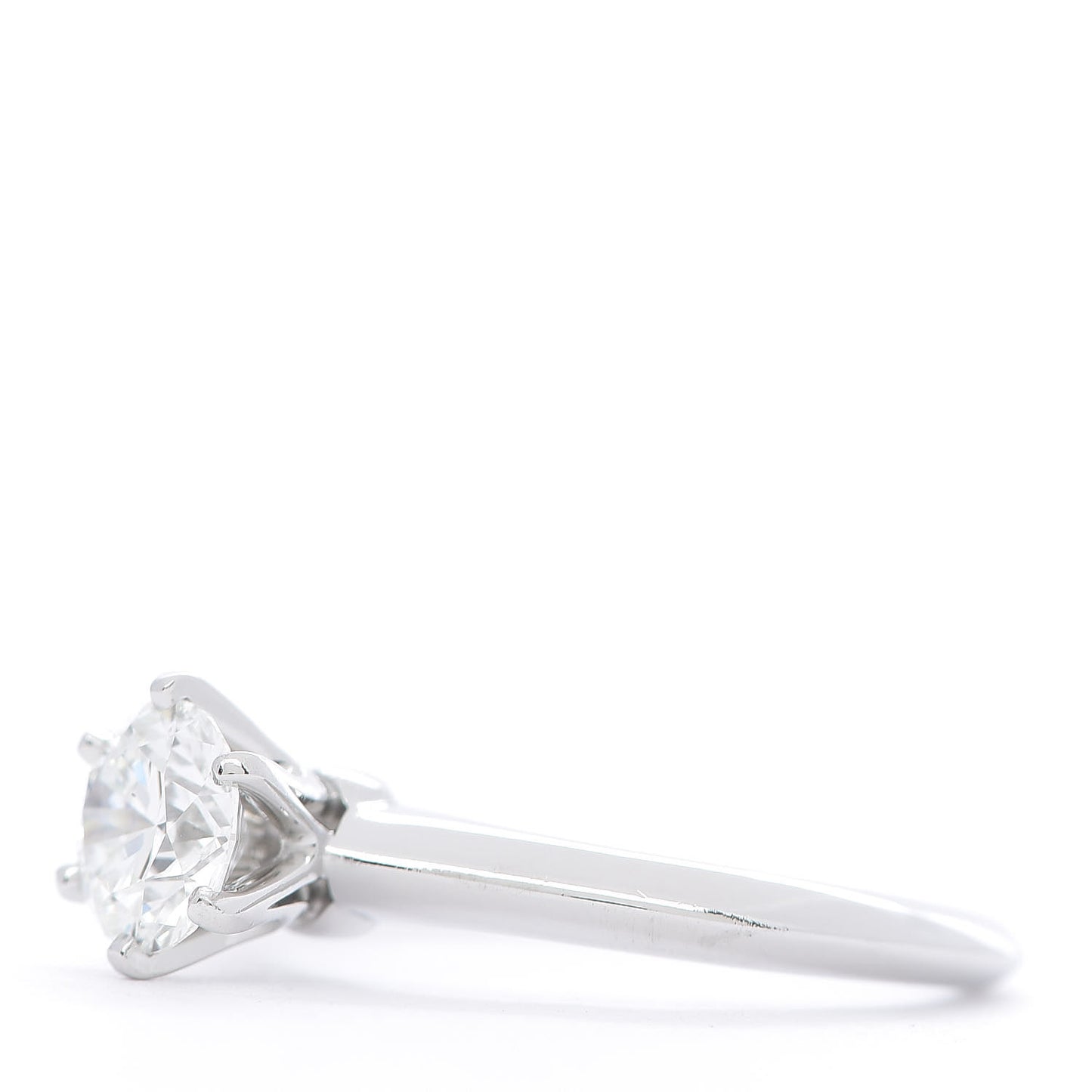 Platinum Diamond 1.00ct Solitaire Engagement Ring 53 6.5