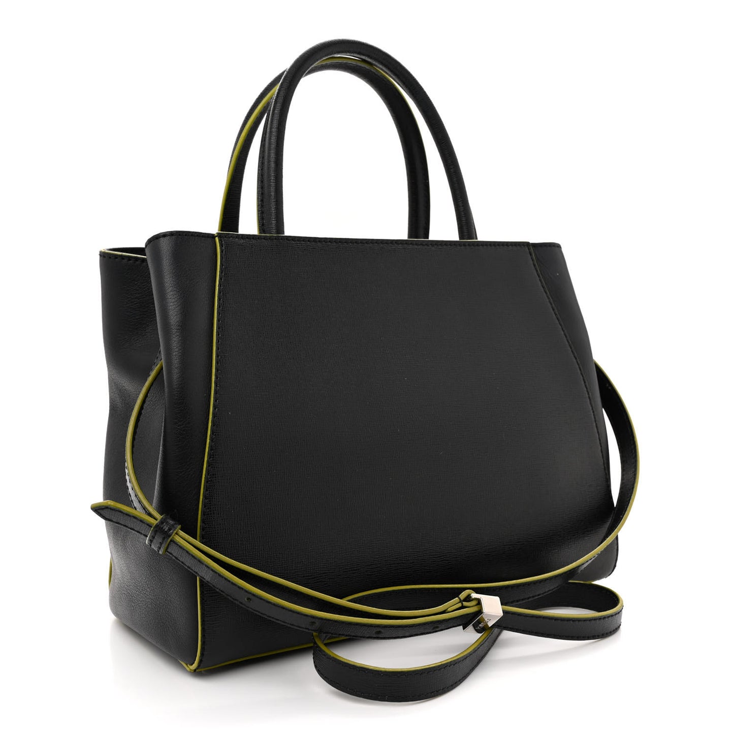 Vitello Elite Apple Charm Petite 2Jours Tote Black