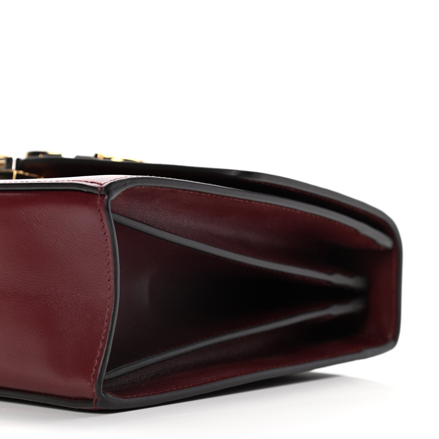 Gucci Smooth Calfskin Small Zumi Shoulder Bag Vintage Bordeaux 10 of 15