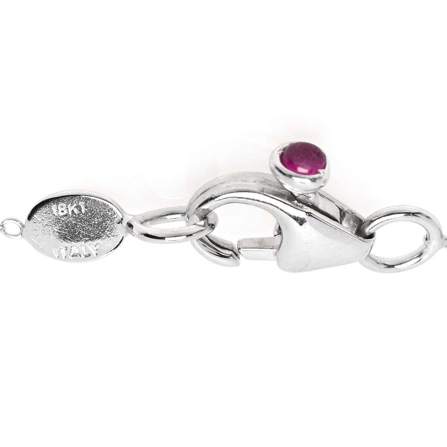 18K White Gold Diamond By the Inch Five Station Bracelet