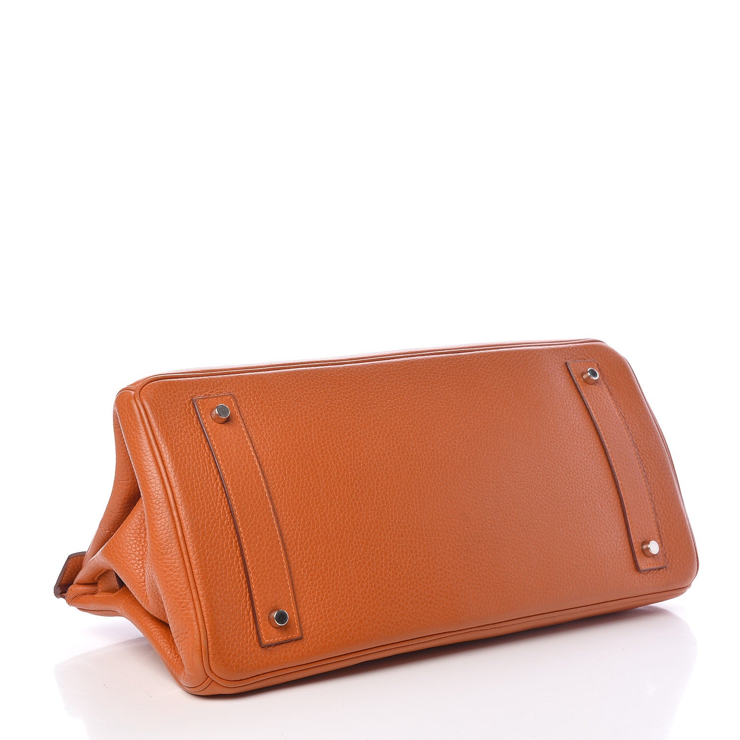 Hermes Taurillon Clemence JPG Birkin 42 Orange 4 of 12