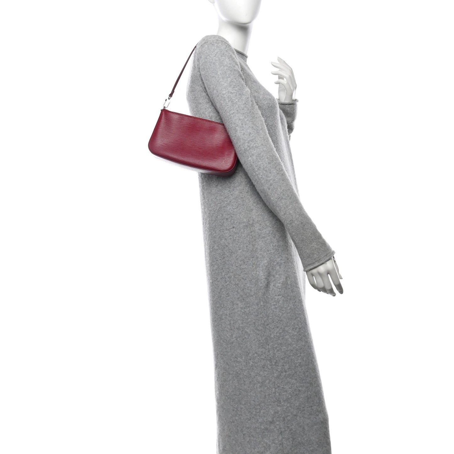 Epi Pochette Accessories NM Fuchsia