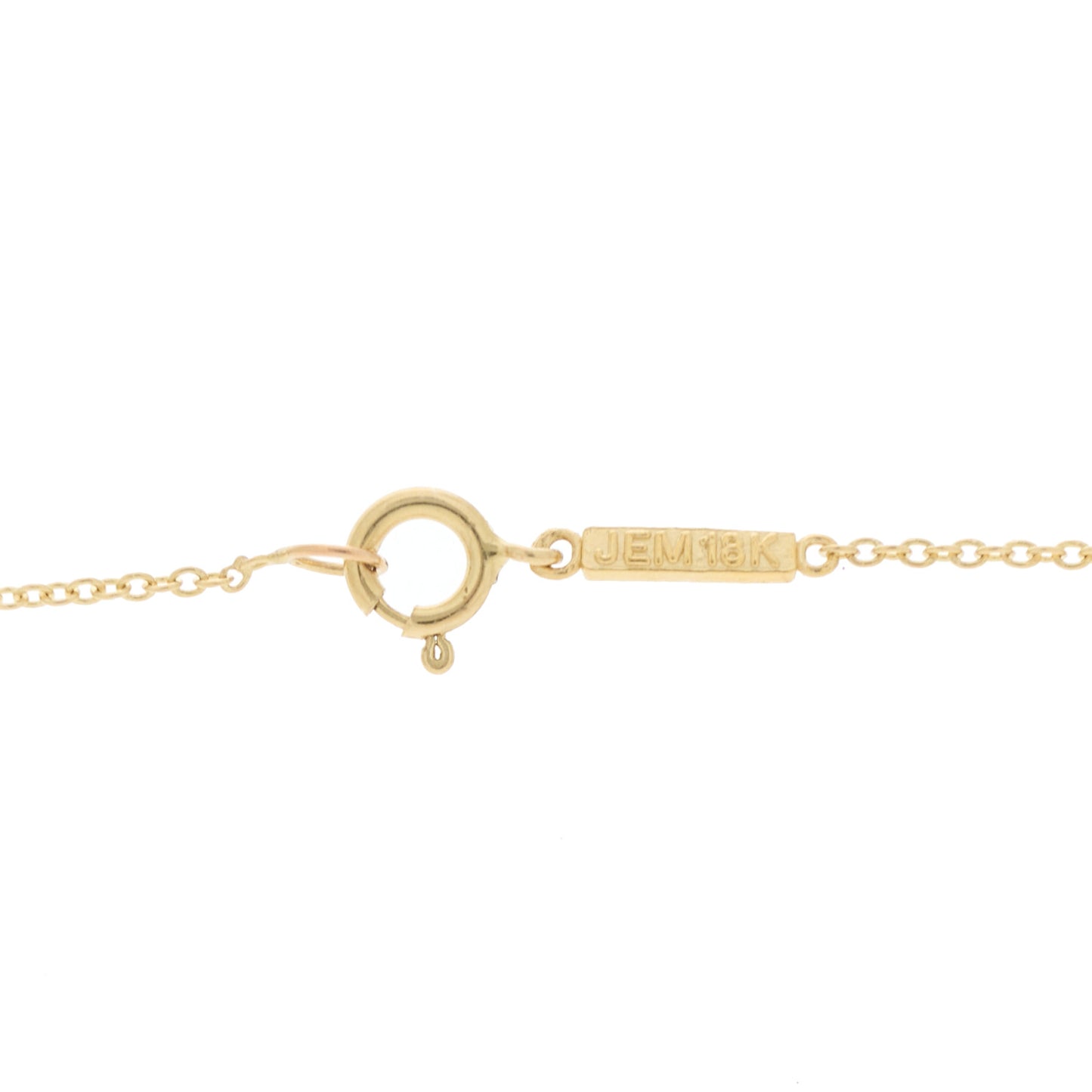 18K Yellow Gold Diamond Turquoise Bar Pendant Necklace