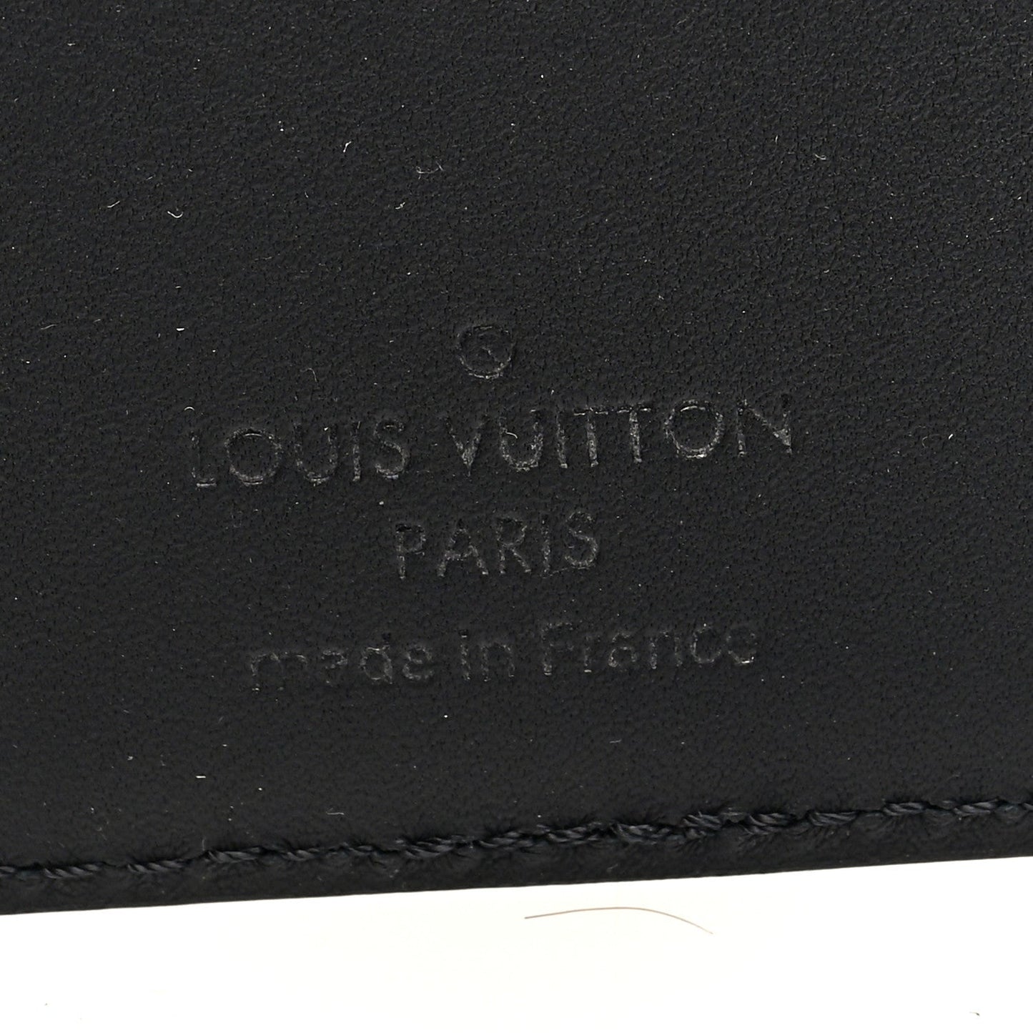 Millesime Calfskin Monogram Pocket Organizer Black