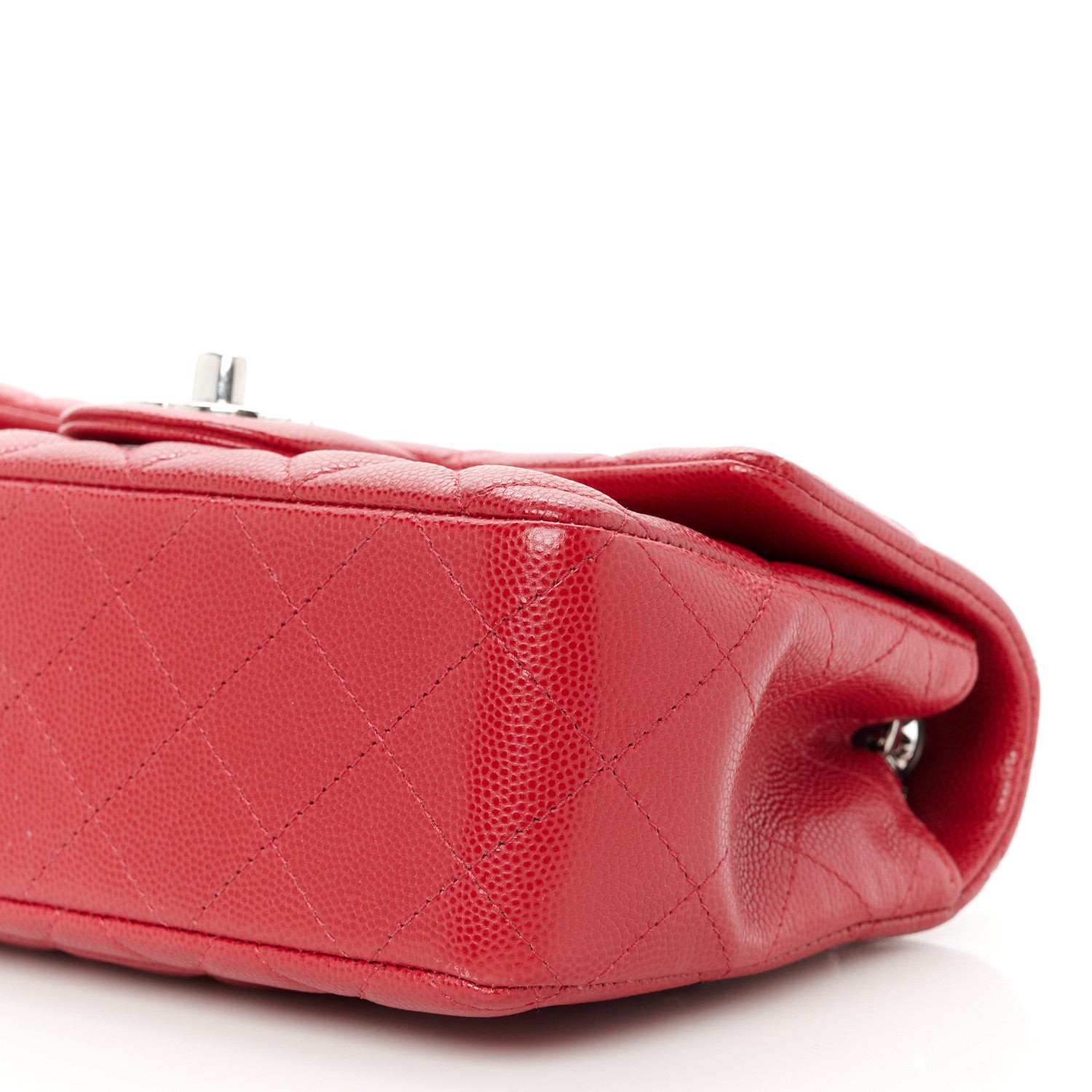 Chanel Caviar Quilted Mini Rectangular Flap Red 11 of 11