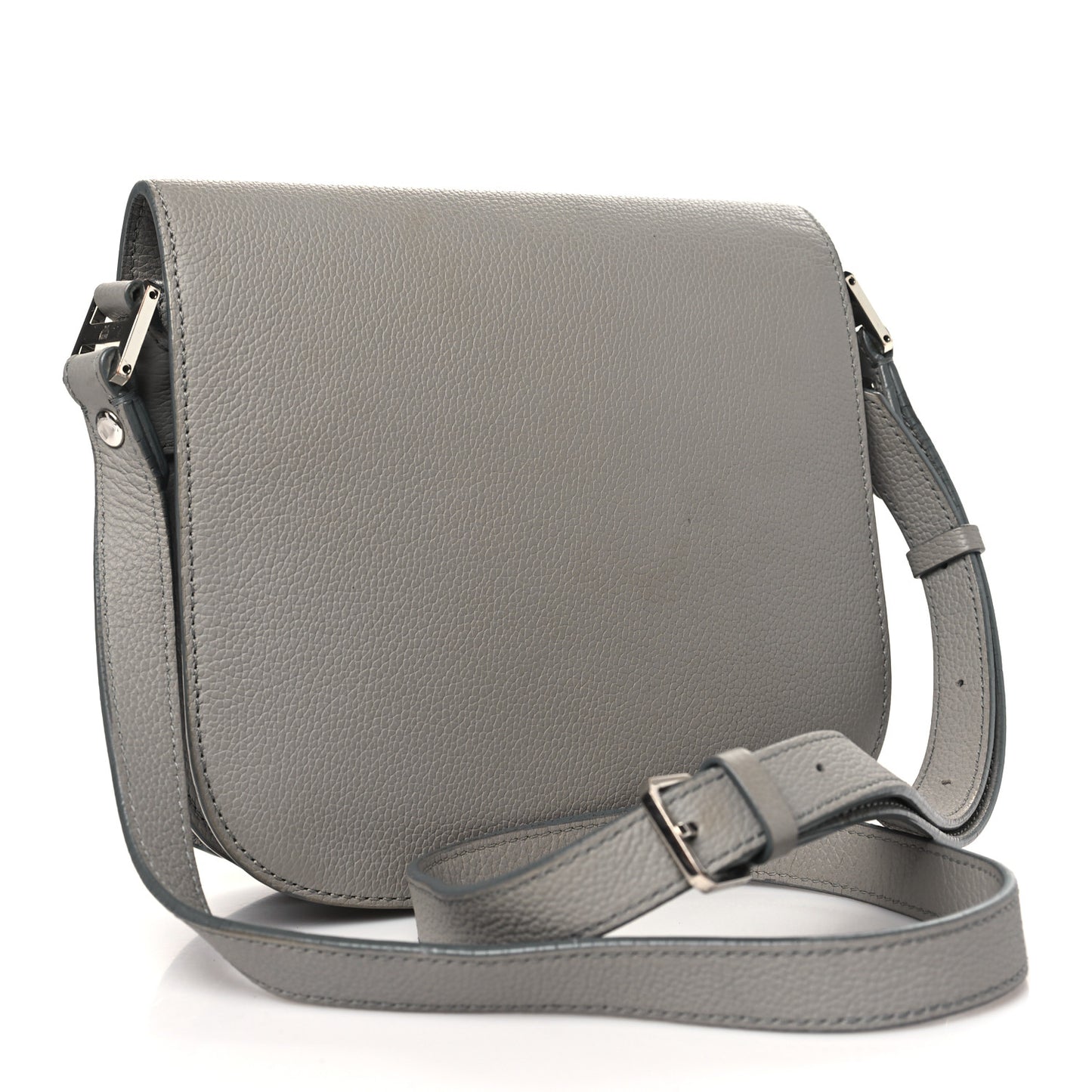 Grained Calfskin Patricia Park Avenue Crossbody Bag Arch Grey