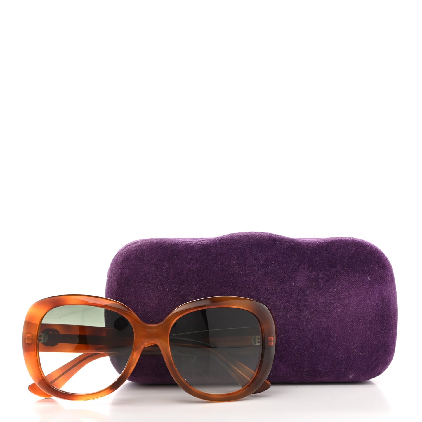 Round Sunglasses GG0140SA Avana Green