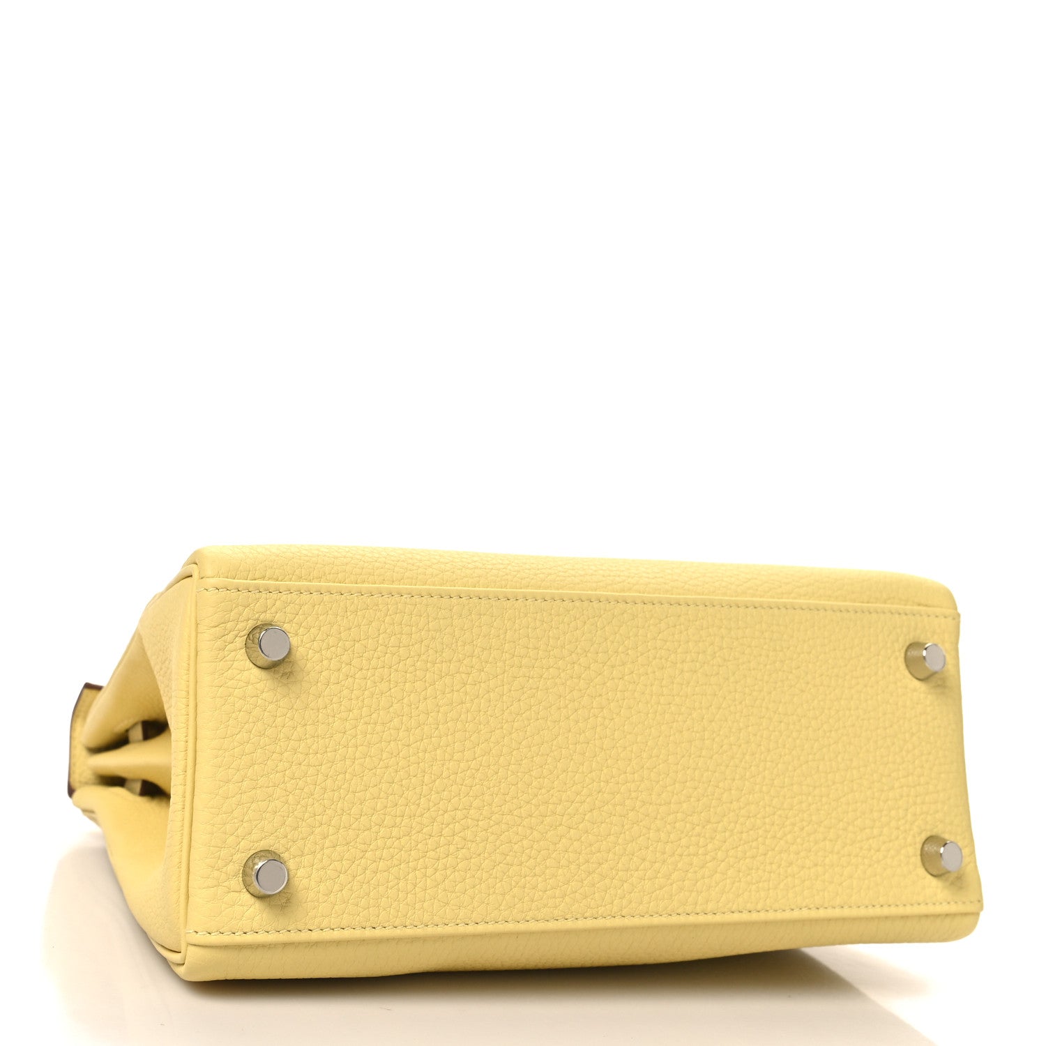 Hermes Togo Kelly Retourne 25 Jaune Poussin 4 of 11