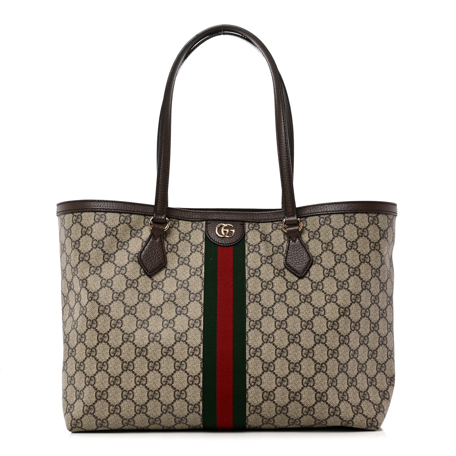 【週末セール】GUCCI GGモノグラム トートバッグ Gucci GG Supreme Monogram Medium Ophidia Shopping Tote Brown