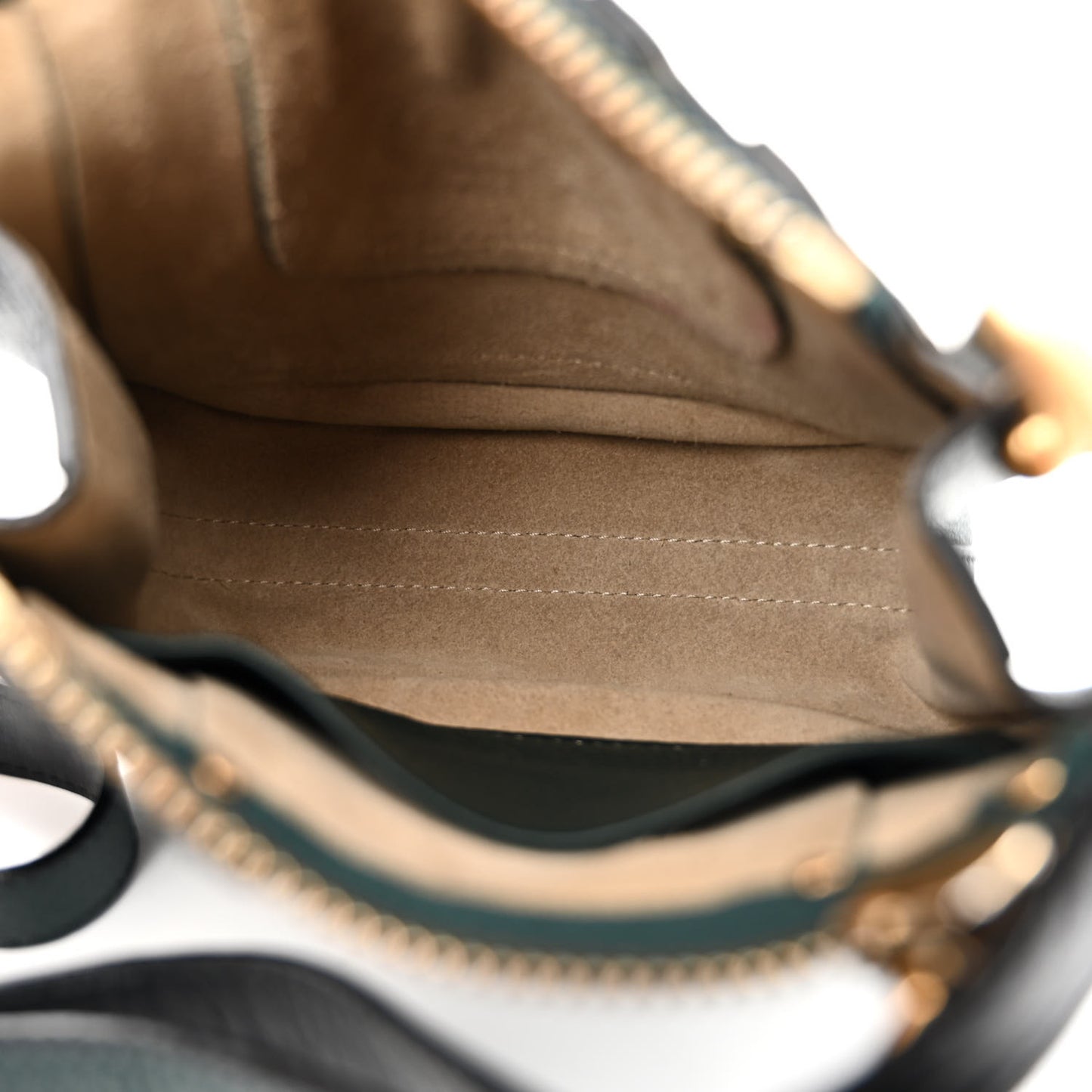 Grained Calfskin Nano Hayley Hobo Rainforest