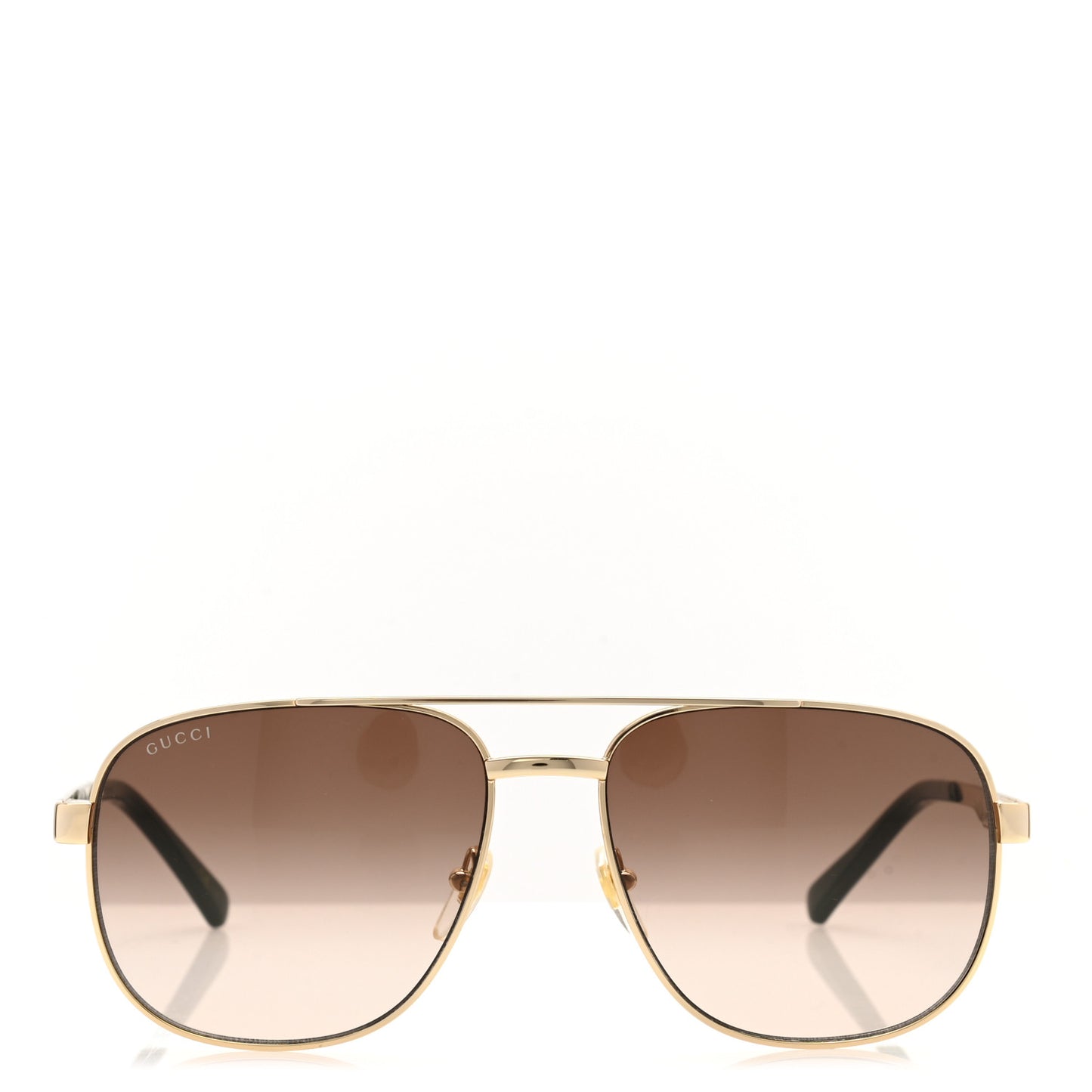 Metal Acetate Navigator Frame Sunglasses GG1223S XL Gold