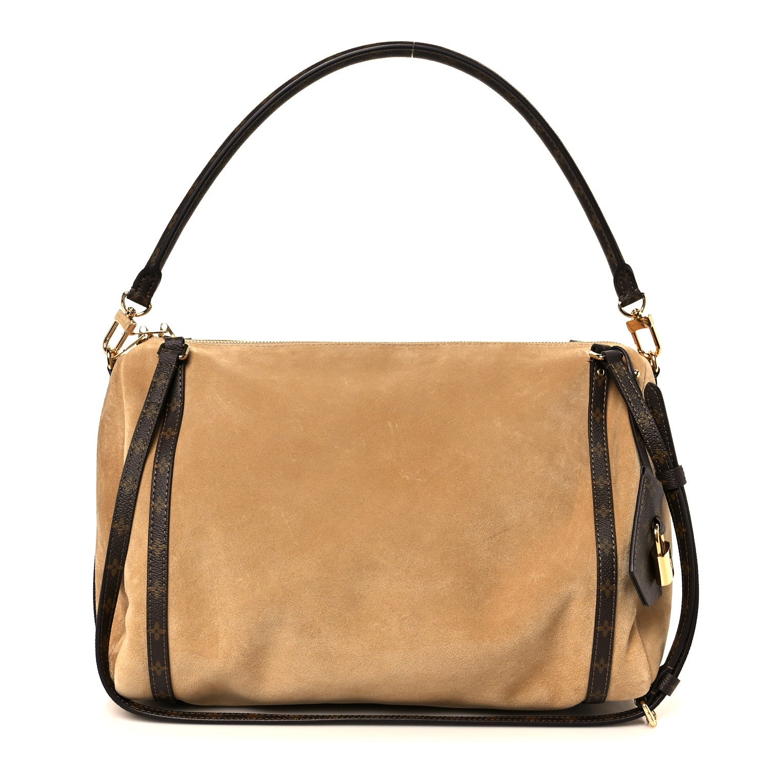 ひろりん　Louis Vuitton バレエシューズ ブラウン Louis Vuitton Suede Monogram Express MM Hazelnut 1798949