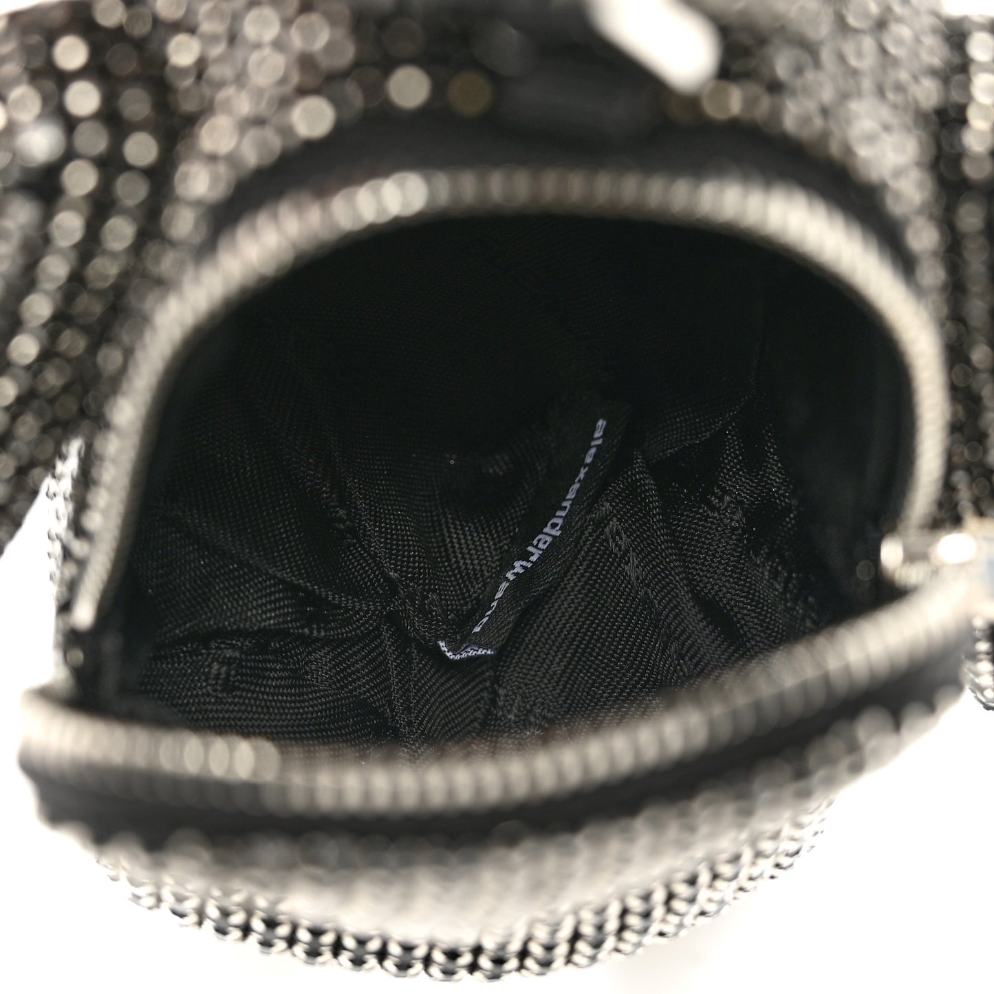 Crystal Mesh Beiress Wristlet Black