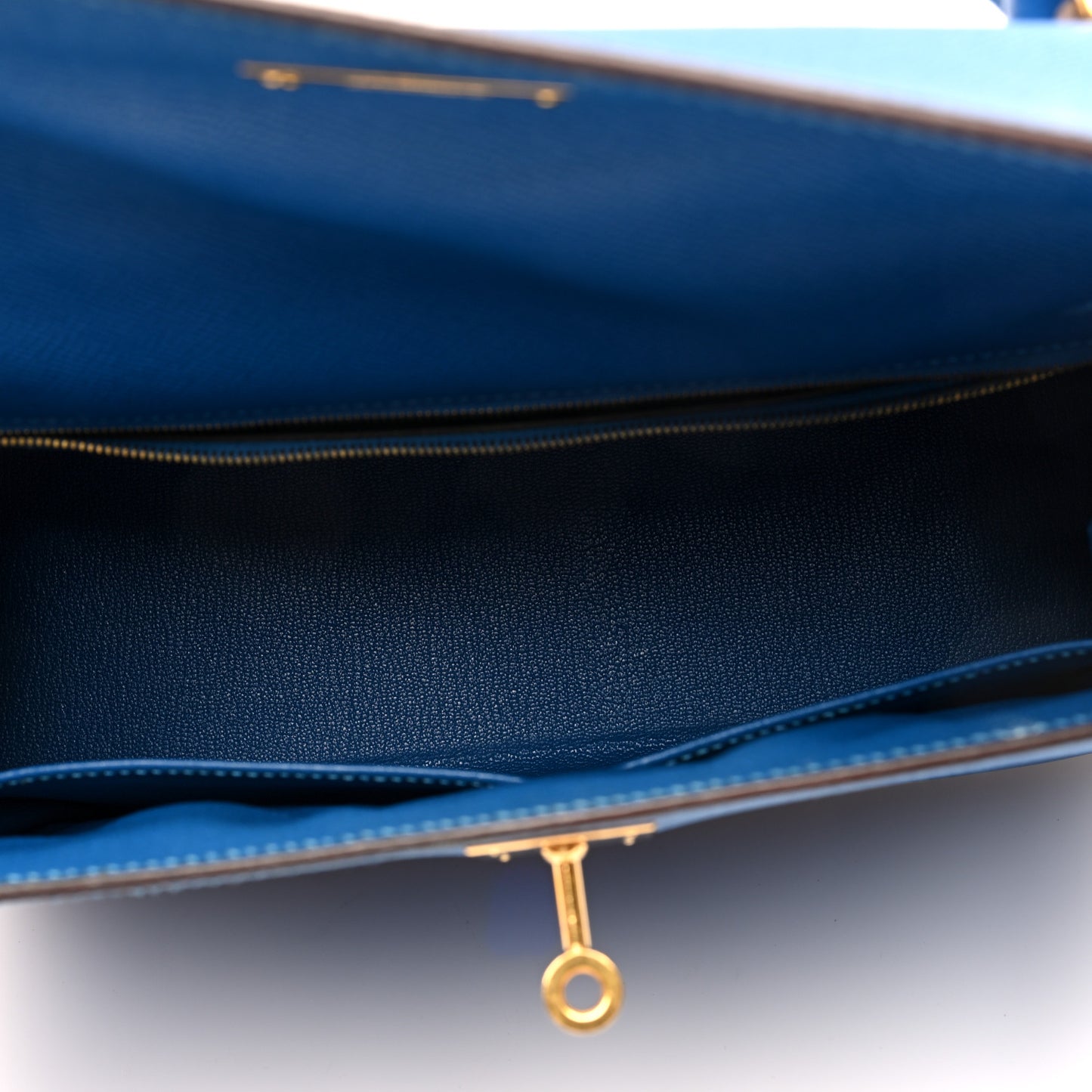 Epsom Kelly Sellier 32 Bleu Izmir