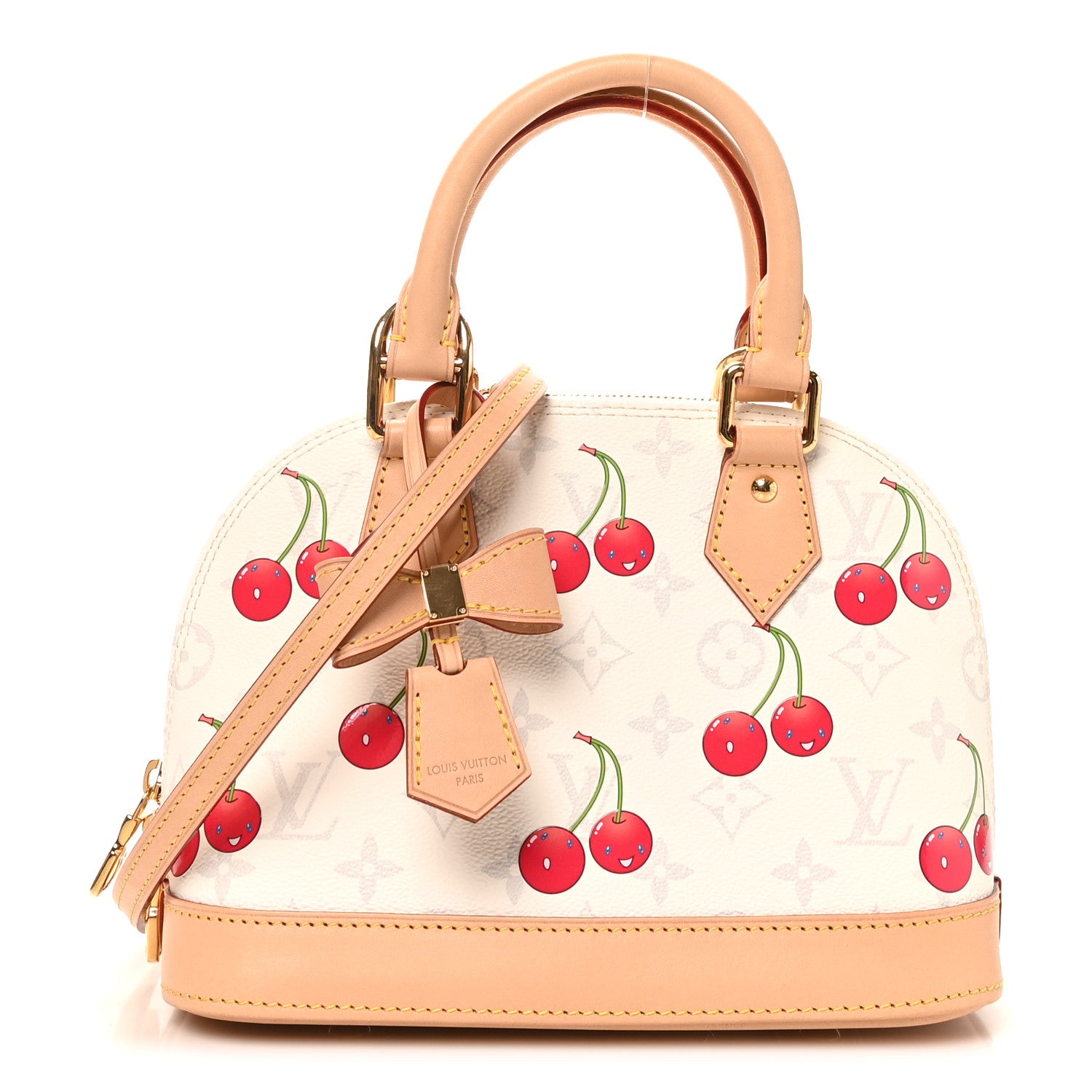 Louis Vuitton LV X TM Monogram Cerises Alma BB White 1924729