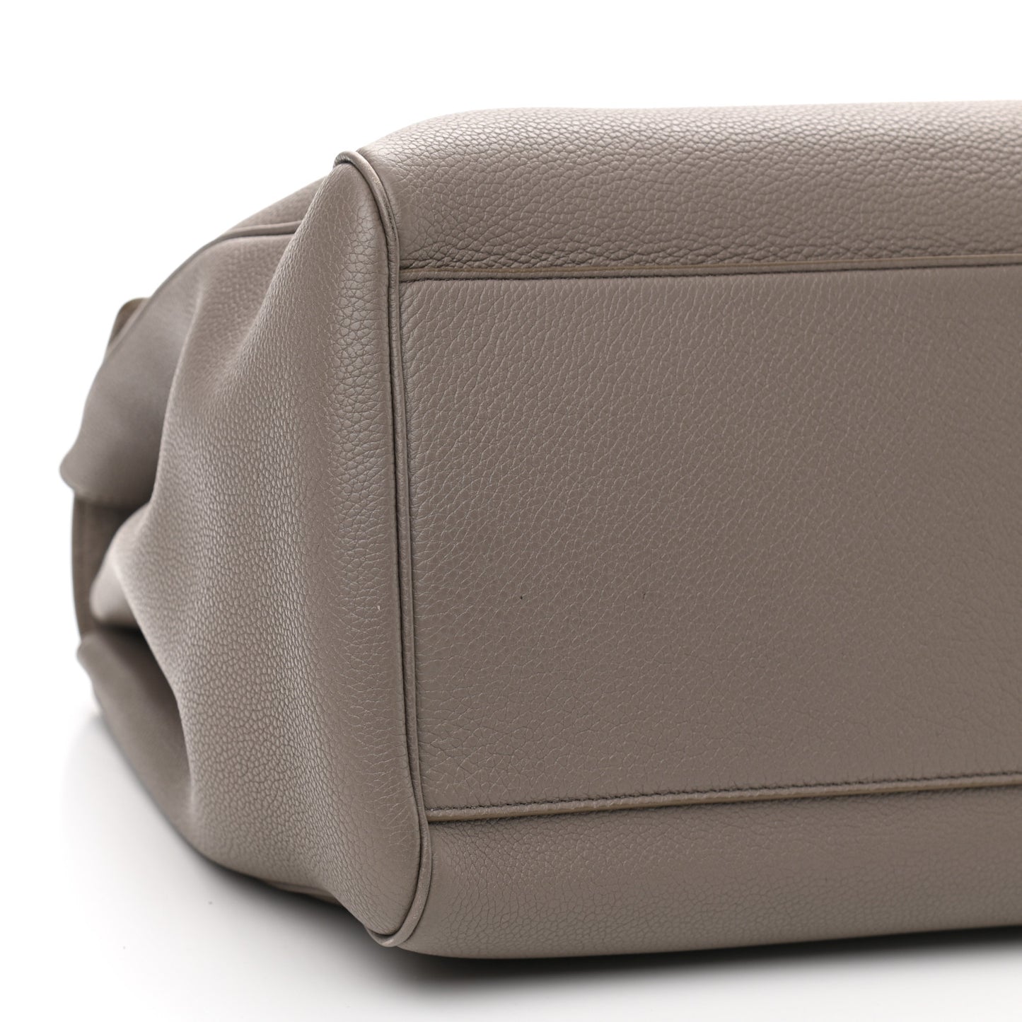 Supple Grained Calfskin Large Soft 16 Bag Pebble