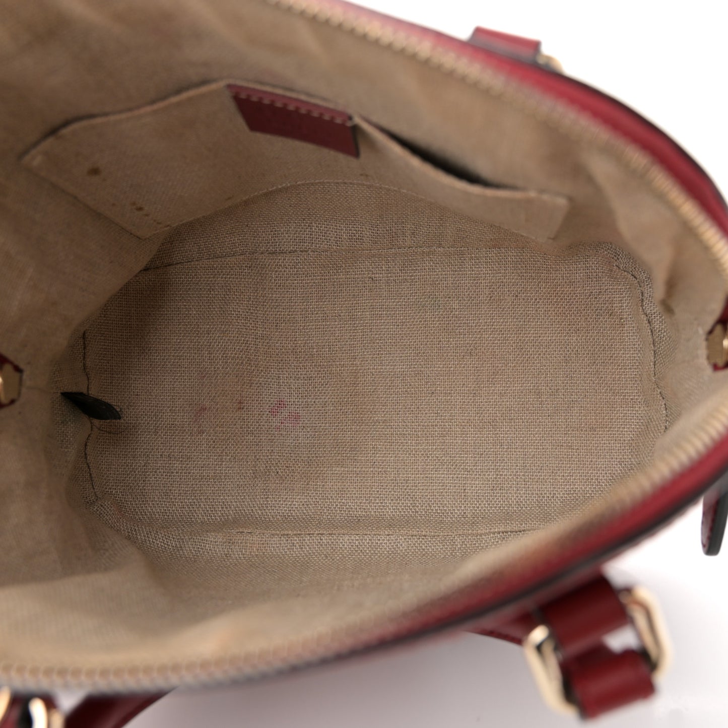 Soft Microguccissima Mini Dome Bag Rosso