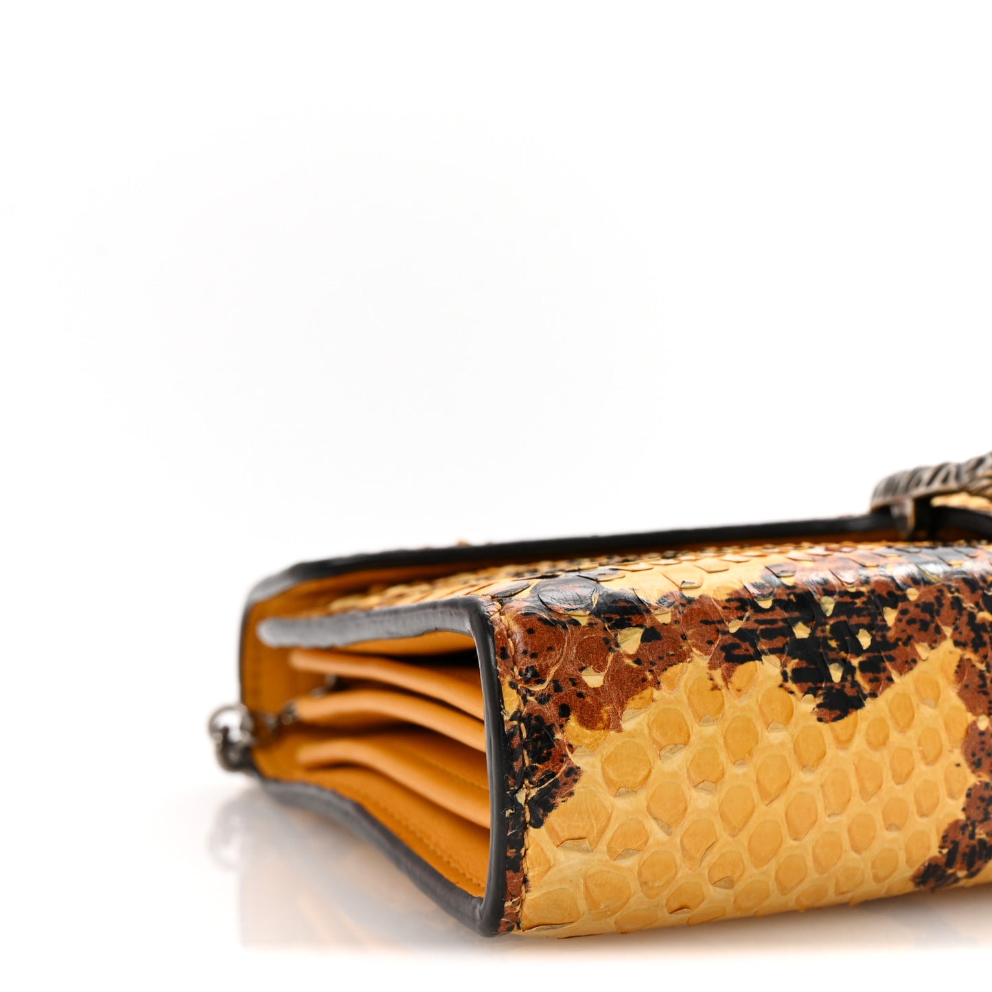 Snakeskin Mini Dionysus Chain Wallet Multicolor