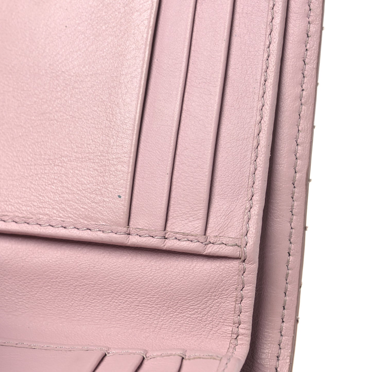 Patent Cannage Lady Dior Eden Wallet Rose Clair