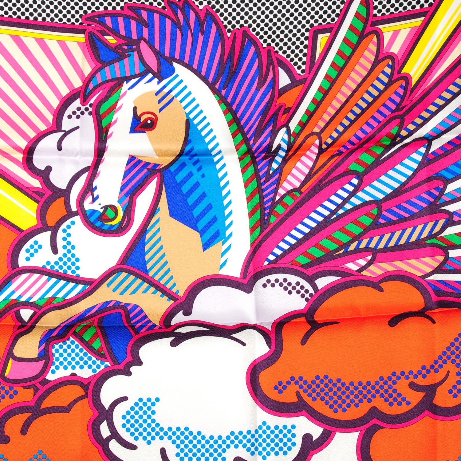 Hermes Silk Pegase Pop Scarf 70 129568 – FASHIONPHILE