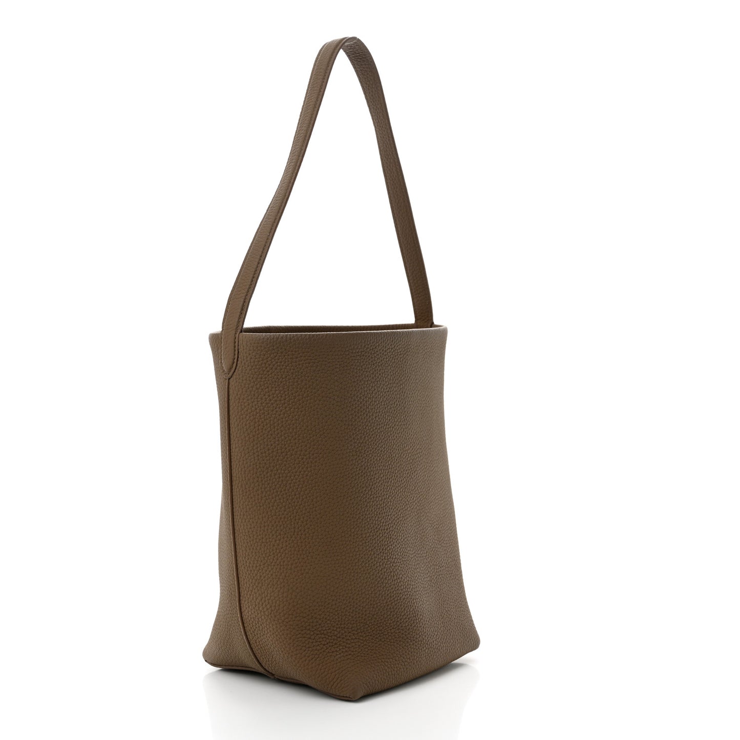 Grained Calfskin Medium N/S Park Tote Taupe