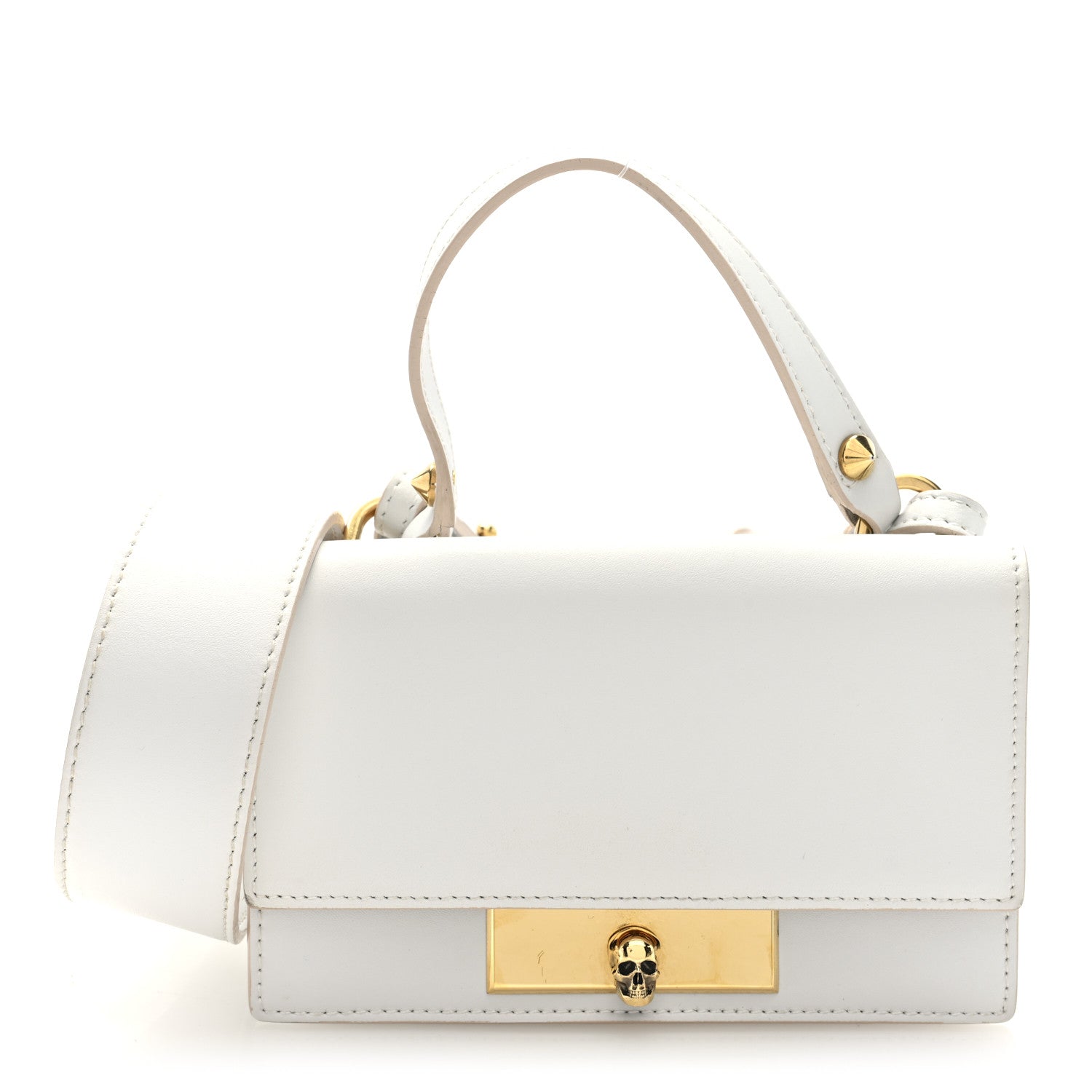 alexander mcqueen mini skull backpack Leather Lock Top Handle Bag ReLuxe Room Alexander McQueens storied heritage is reflected in this pieces fusion of dark romanticism and craftsmanship The Skull Bag | Designer