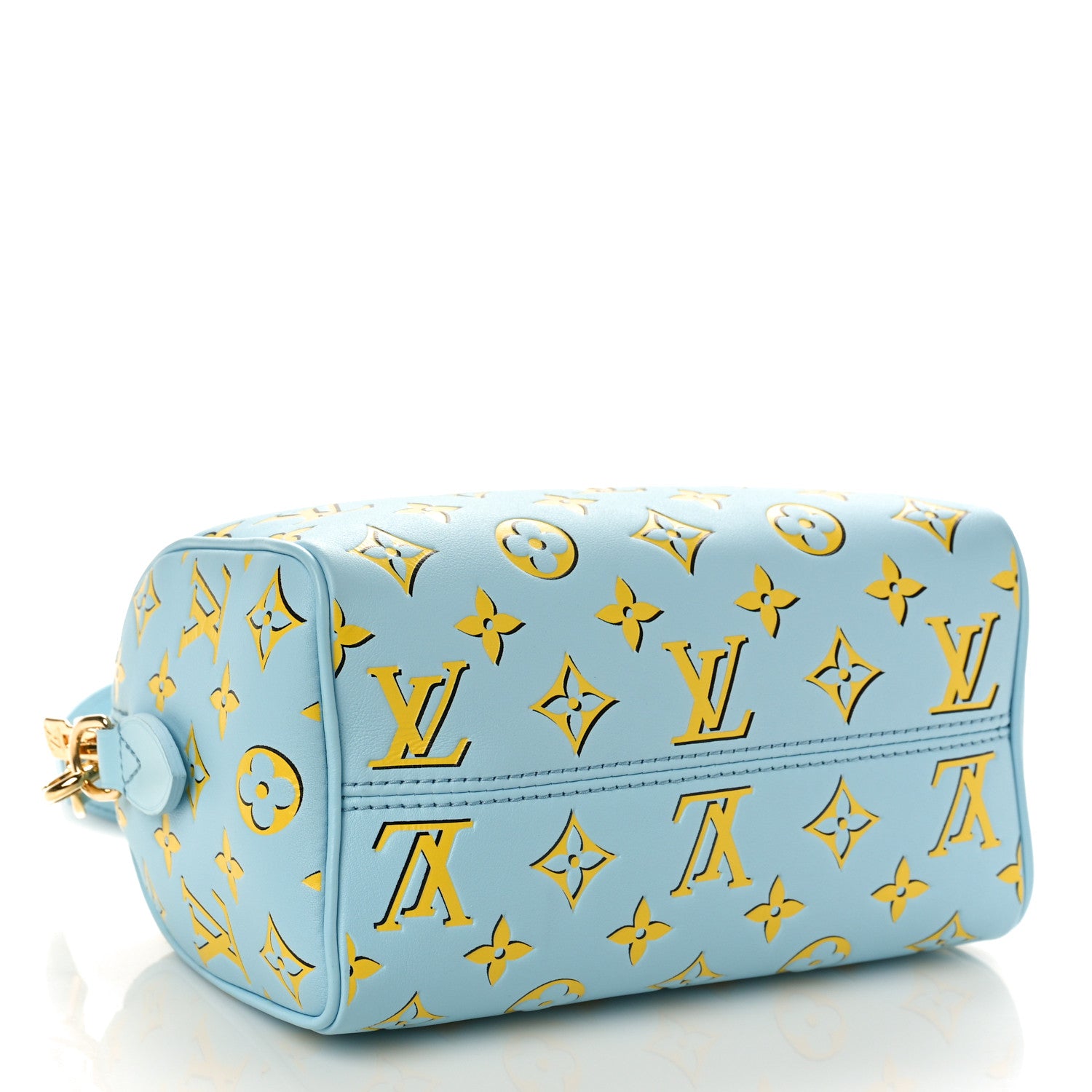 Louis Vuitton Empreinte Monogram Speedy Bandouliere 20 Baby Blue 4 of 8