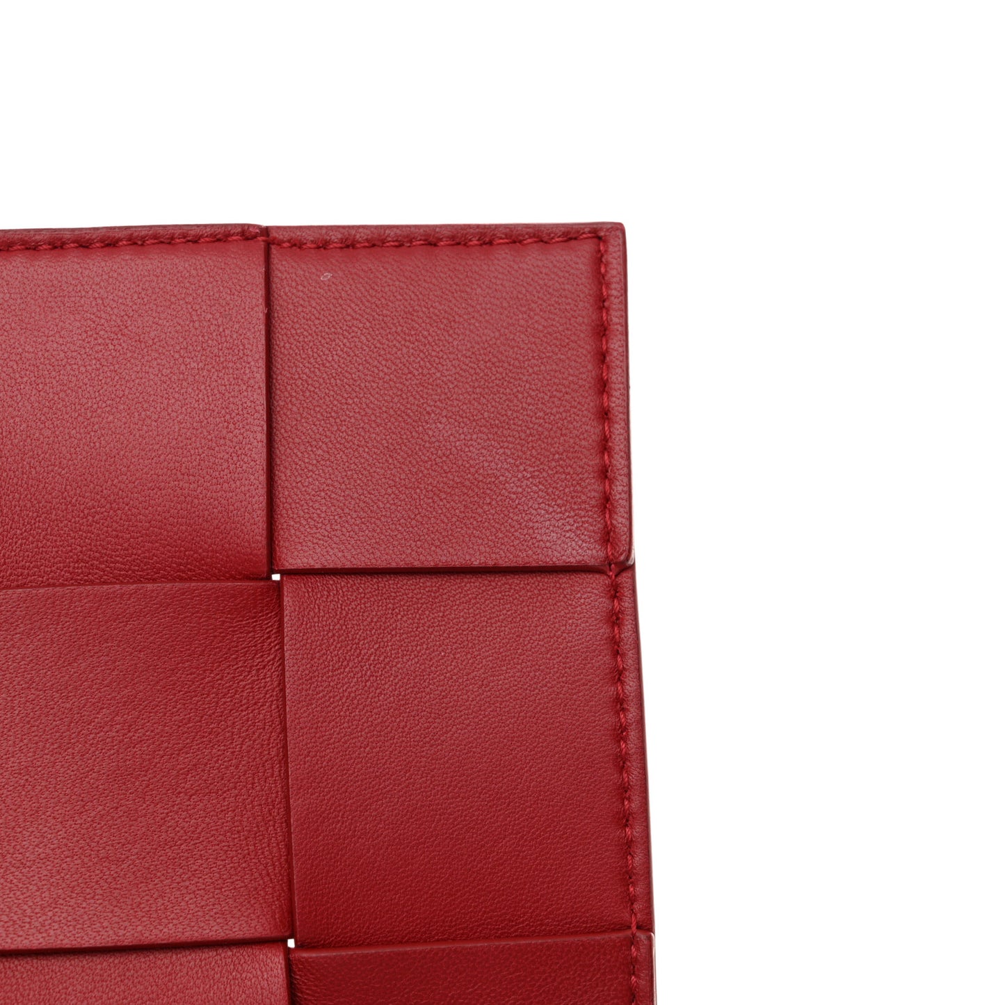 Patent Maxi Intrecciato Cassette Crossbody Bag Red