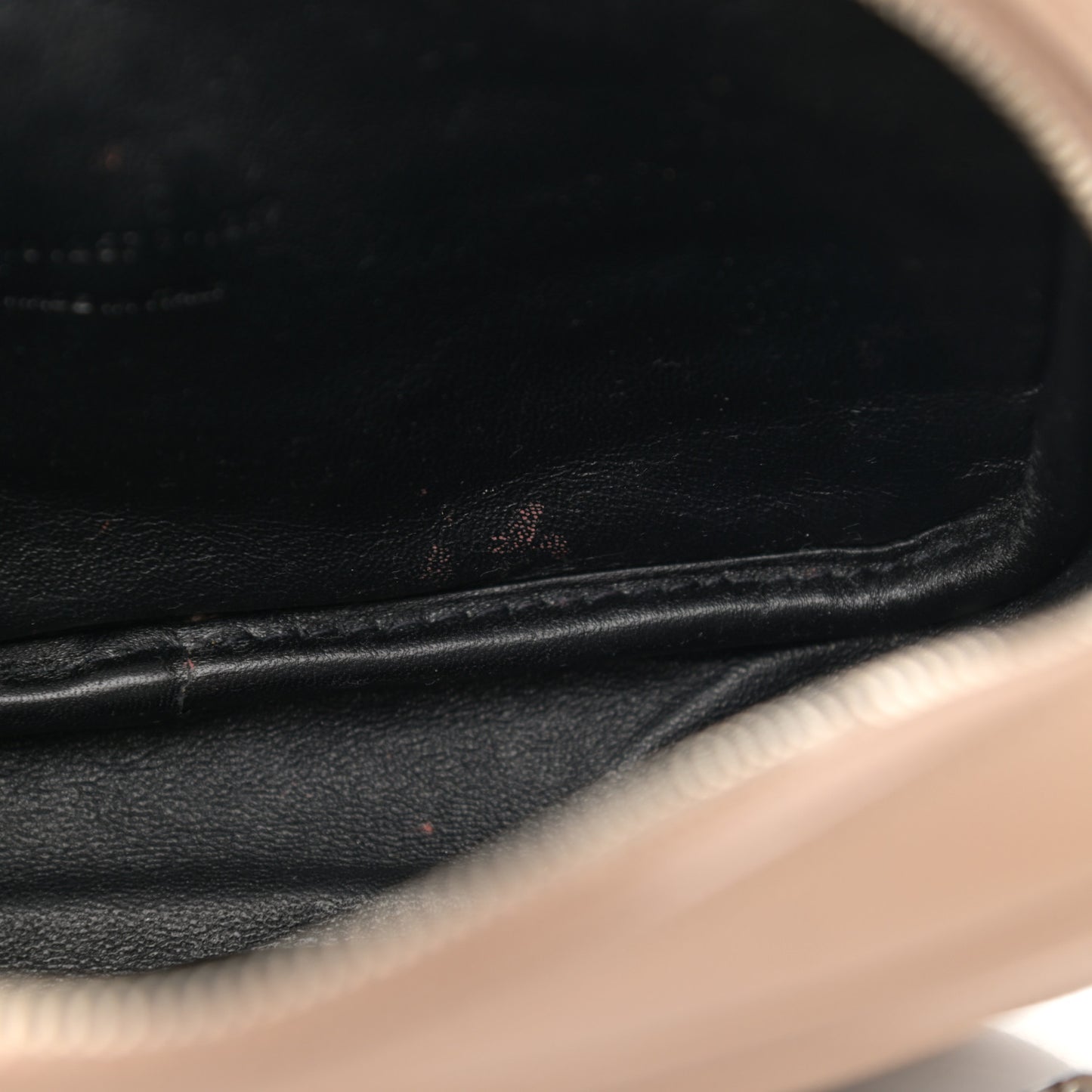 Grain De Poudre Matelasse Monogram Mini Lou Camera Bag Dark Latte