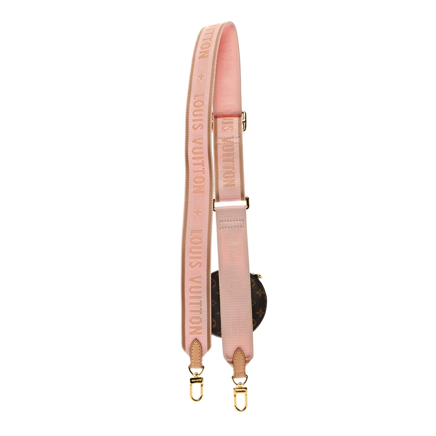 Monogram Multi Pochette Accessories Bandouliere Shoulder Strap Rose Clair
