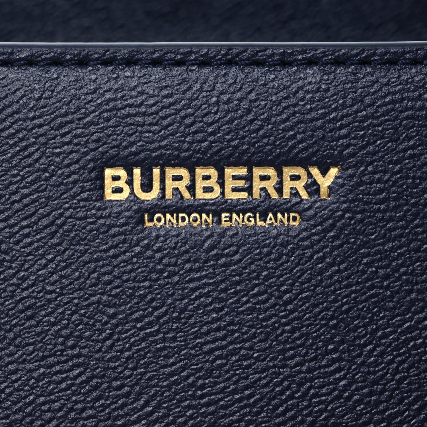 Burberry Calfskin Mega Check Banwell Tote Dark Canvas Blue 5 of 10