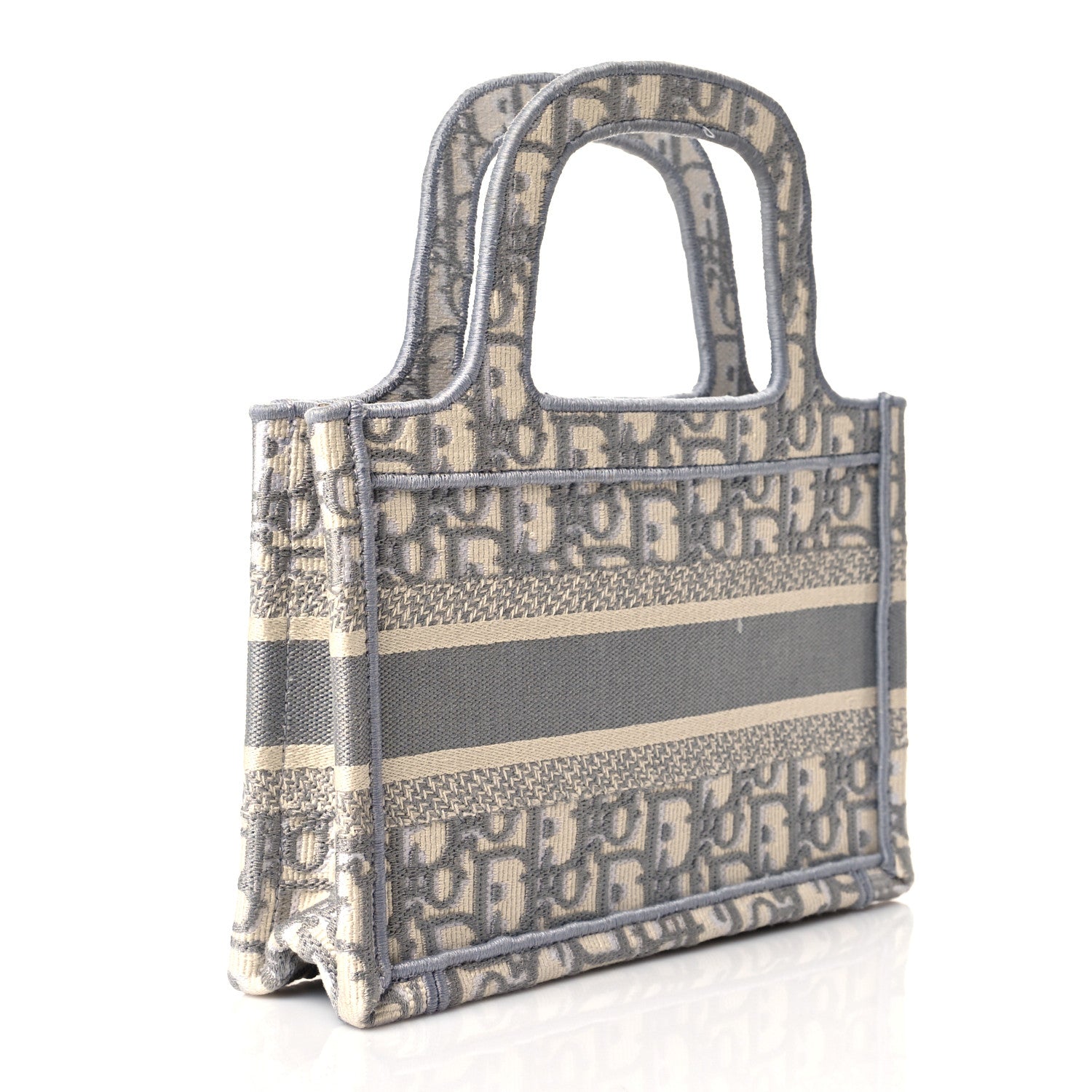 Christian Dior Oblique Mini Book Tote Grey Multicolor 3 of 10