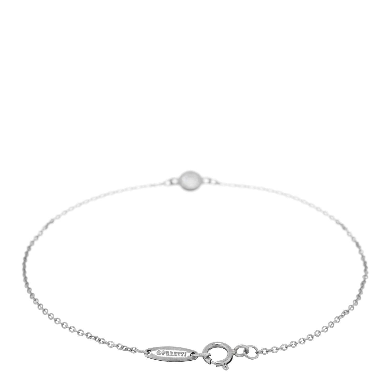 Tiffany Platinum Diamond .12ct Elsa Peretti Diamonds by the Yard Bracelet 2 of 4