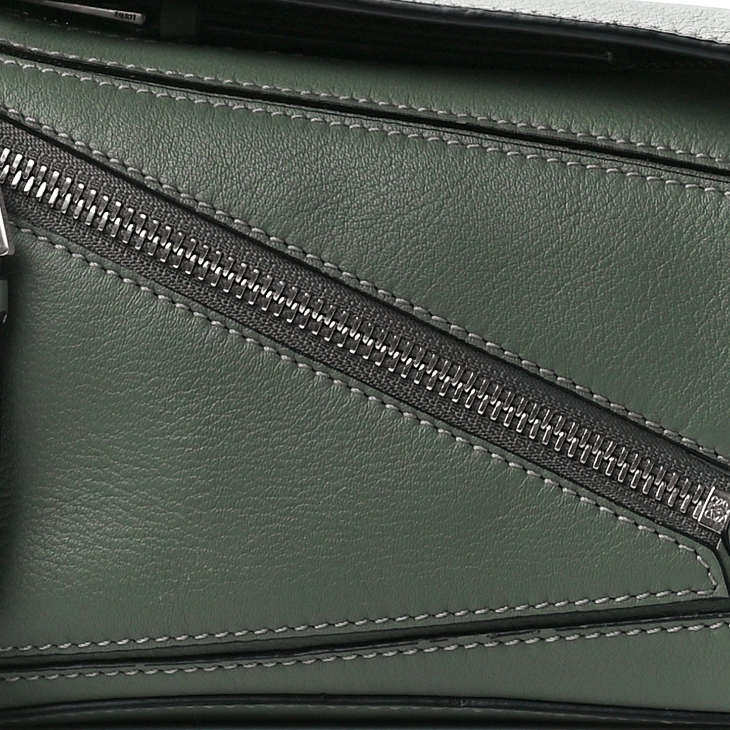 Calfskin Mini Puzzle Bumbag Dark Sage