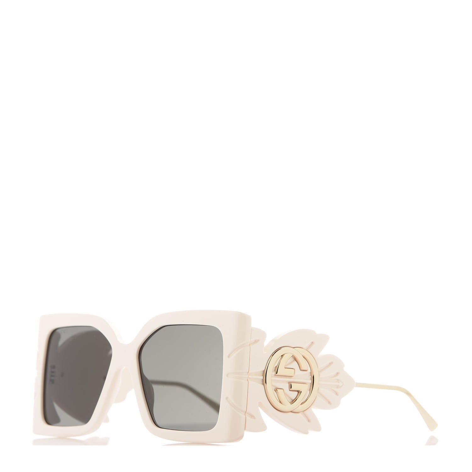 Gucci Acetate Square Frame Wing Sunglasses GG0535S Ivory 1 of 8