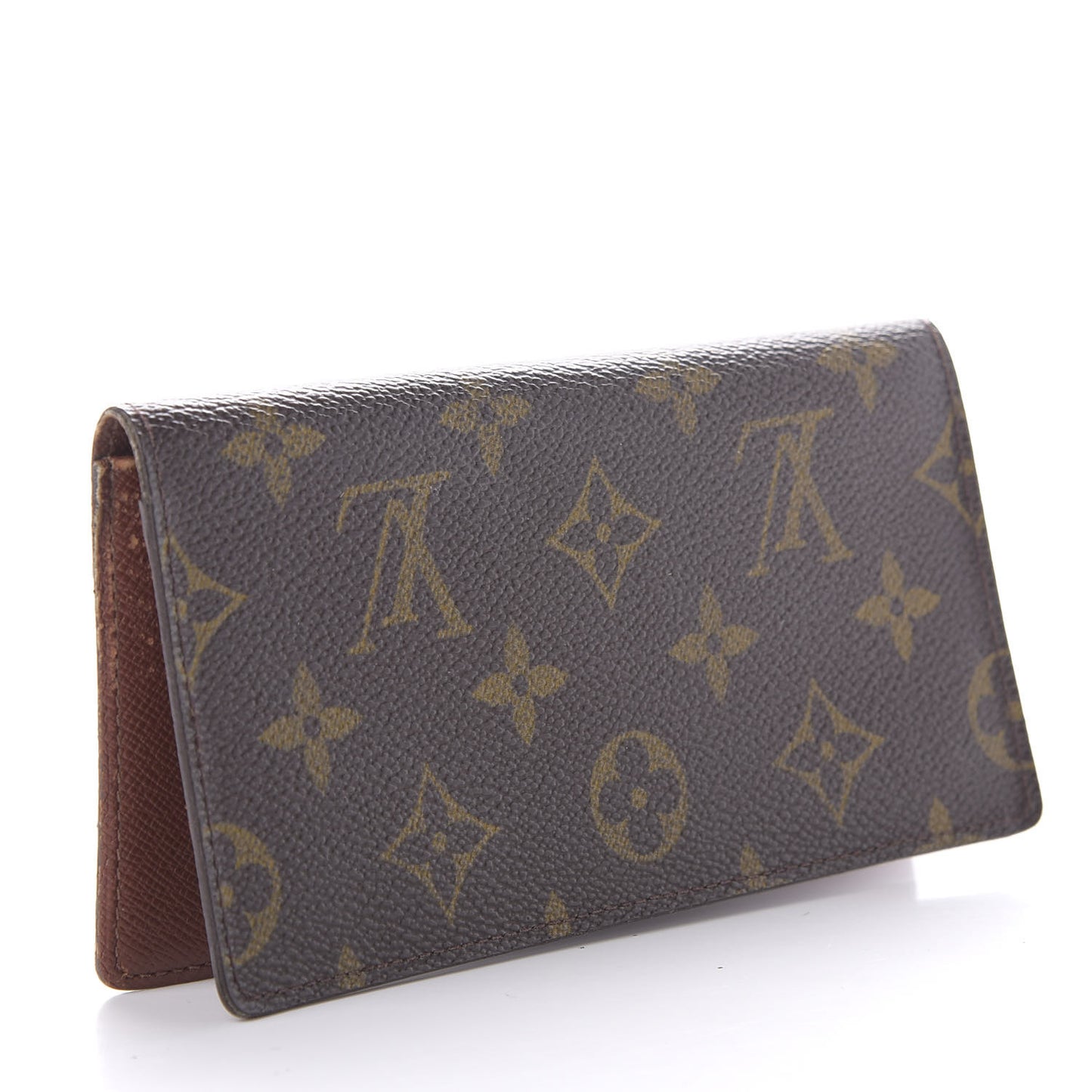 Monogram Checkbook Holder Wallet Cover