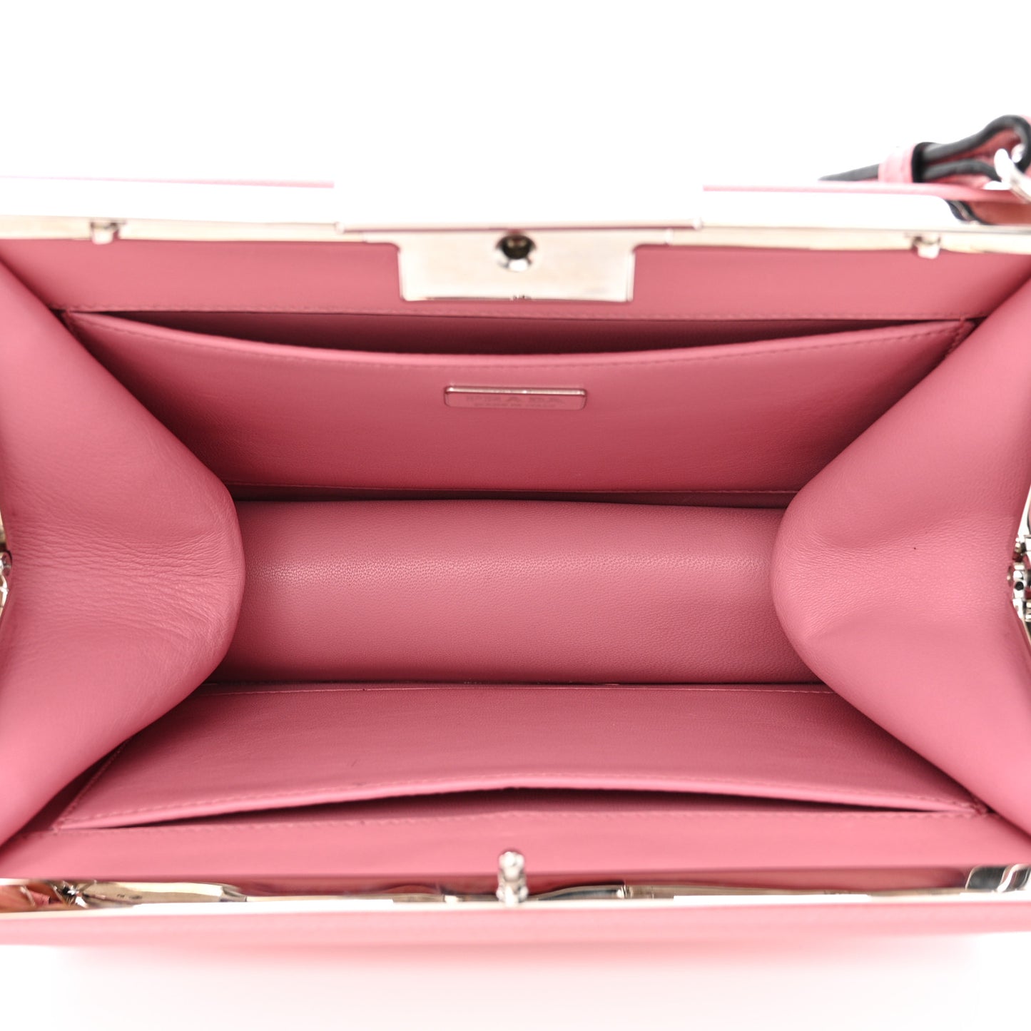 Saffiano City Calf Light Frame Bag Pink
